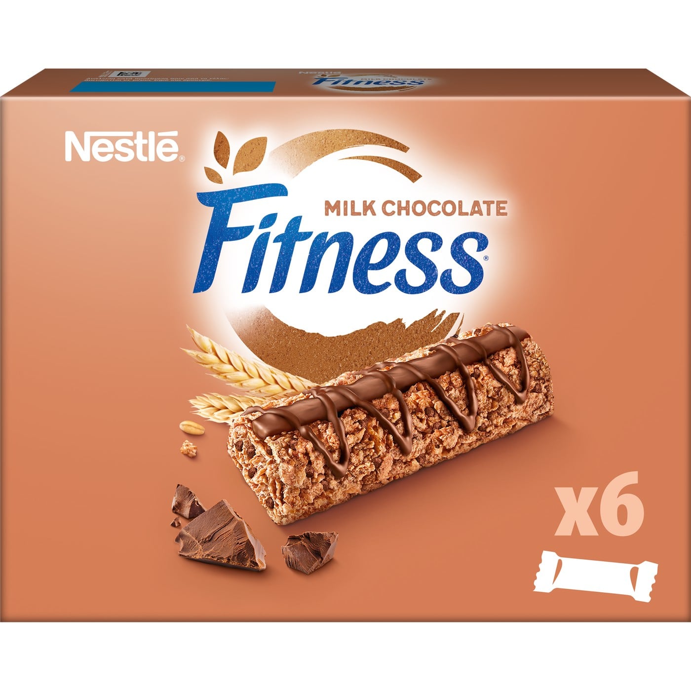 FITNESS μπάρες δημητριακών Delice με σοκολάτα γάλακτος 6x22,5g - floating thumbnail