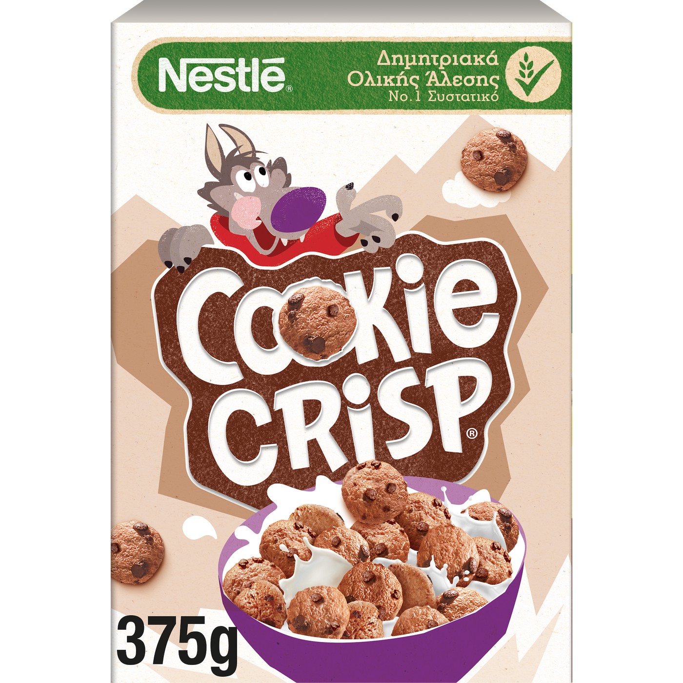 NESTLE δημητριακά ολικής άλεσης Cookie Crisp 375g - floating thumbnail