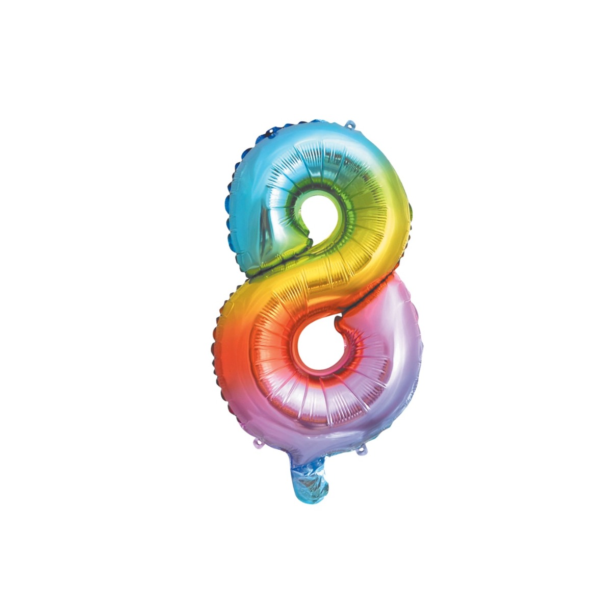Μπαλόνι πολύχρωμο Foil No.8 35cm - floating thumbnail