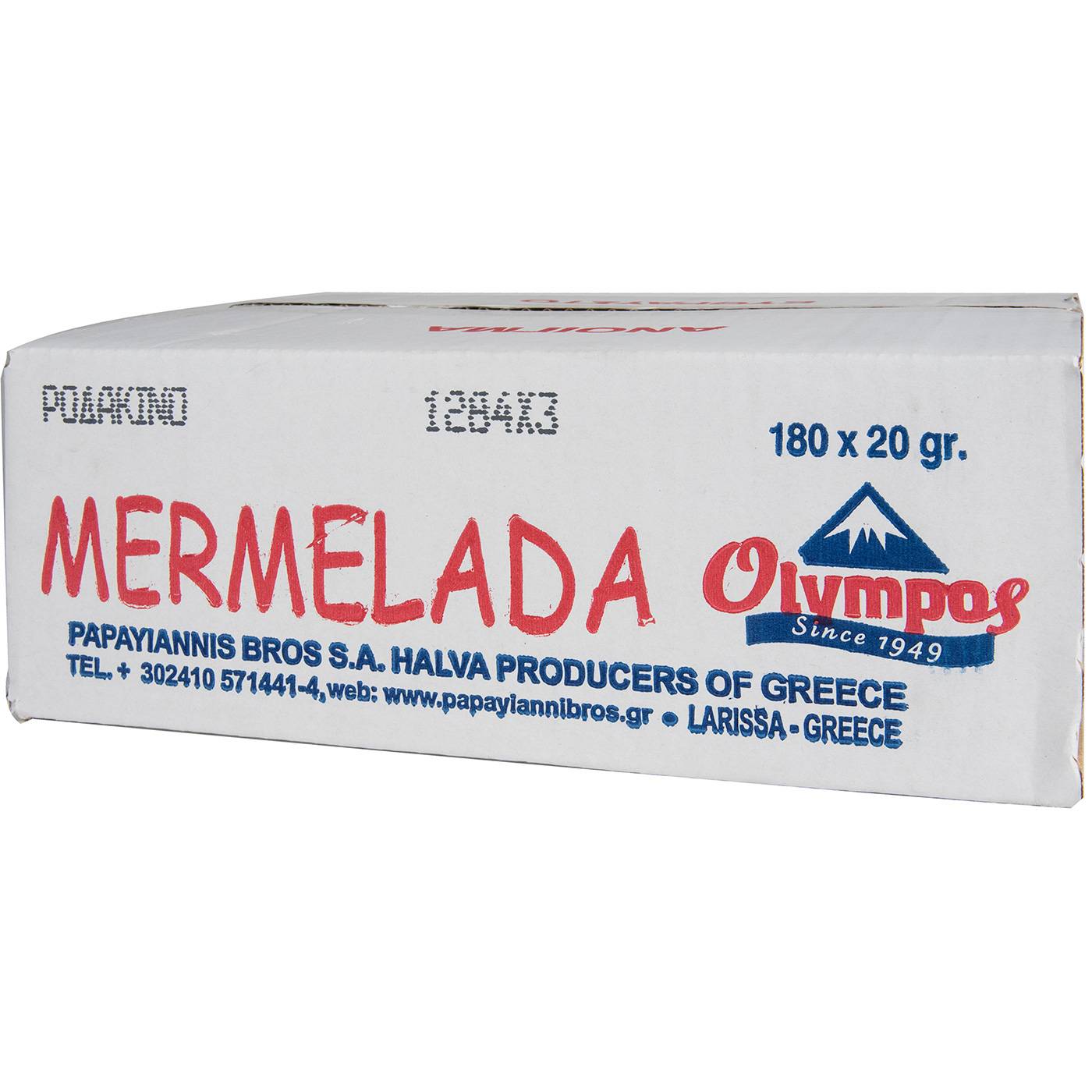 Μερμελάδα ΑΦΟΙ ΠΑΠΑΓΙΑΝΝΗ Όλυμπος ροδάκινο (20gx180τεμ.) - floating thumbnail
