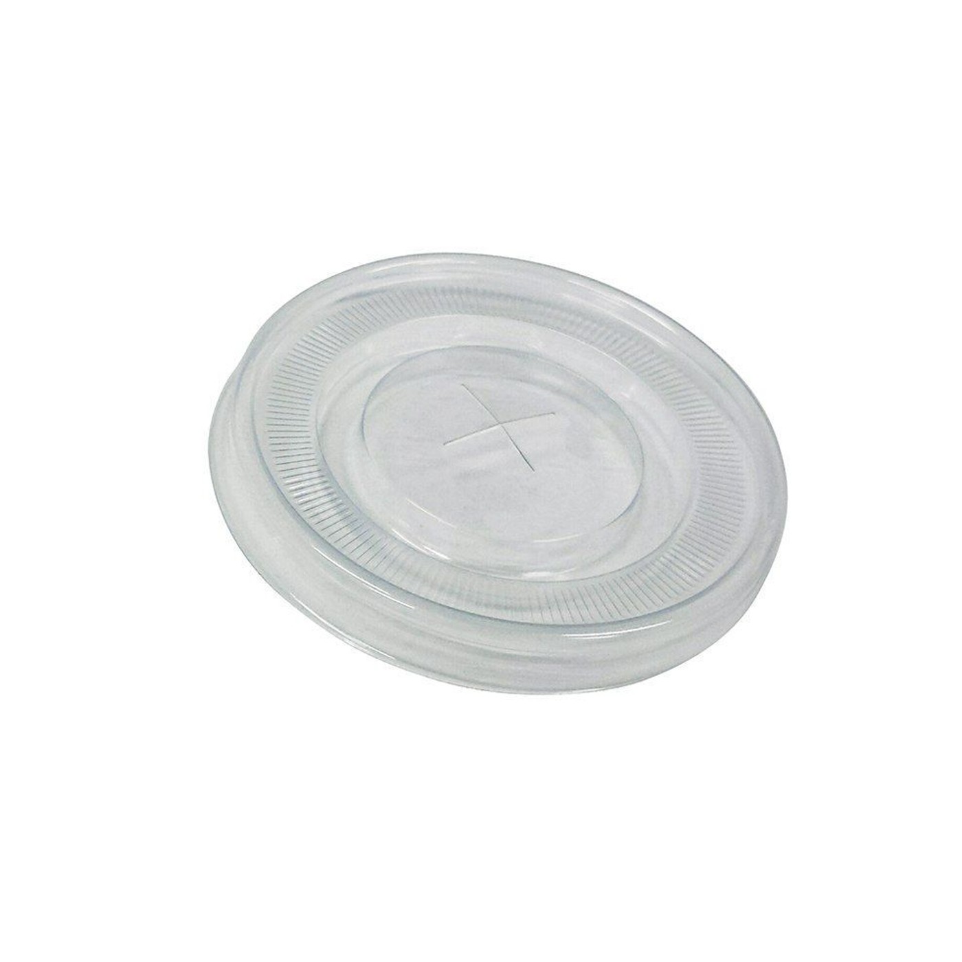 RIVA CLASSICS καπάκια PΕΤ με σταυρό διαφανή 100x8oz - floating thumbnail