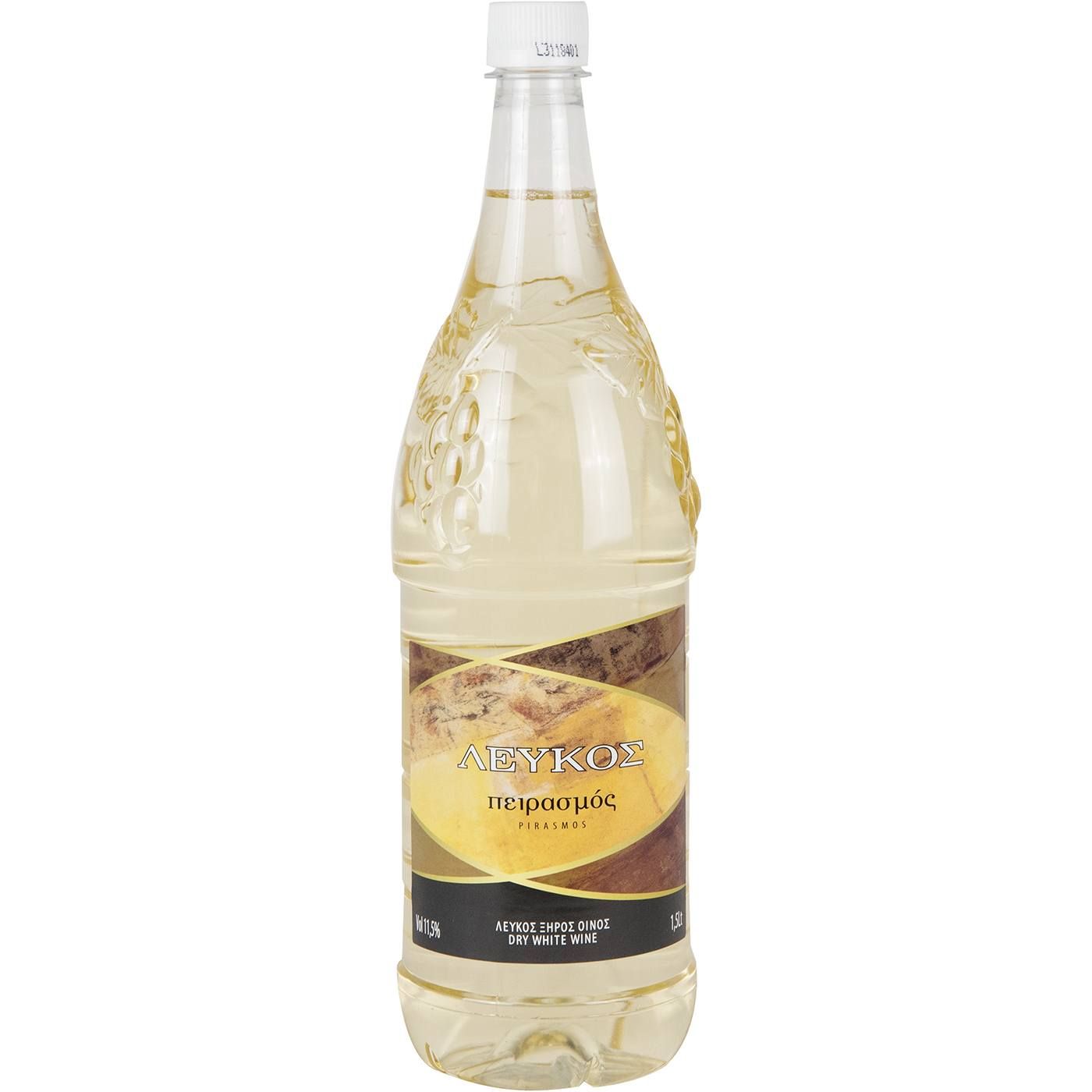 ΠΕΙΡΑΣΜΟΣ οίνος λευκός ΔΙΟΝΥΣΟΣ ΟΙΝΟΠΟΙΗΤΙΚΗ ξηρός 1,5lt - floating thumbnail