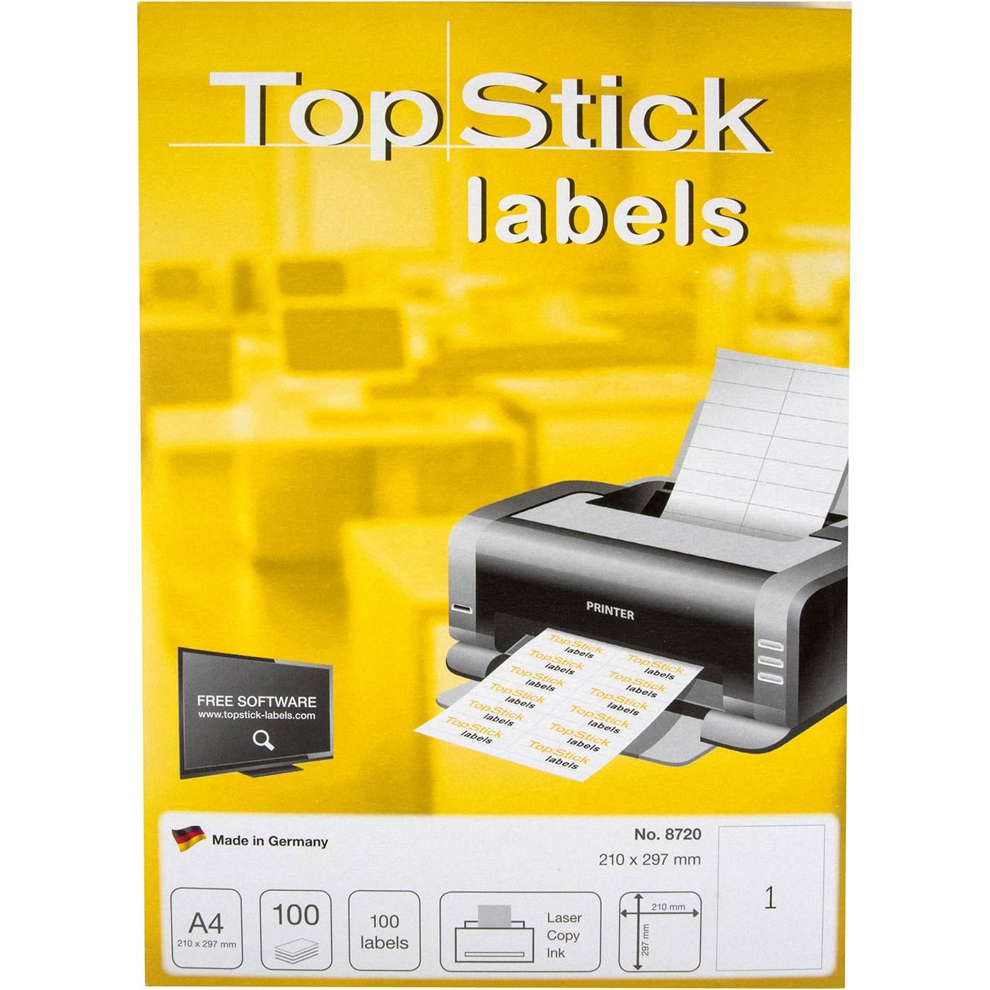 TOP STICK ετικέτες 210x297mm, 100 φύλλα - floating thumbnail