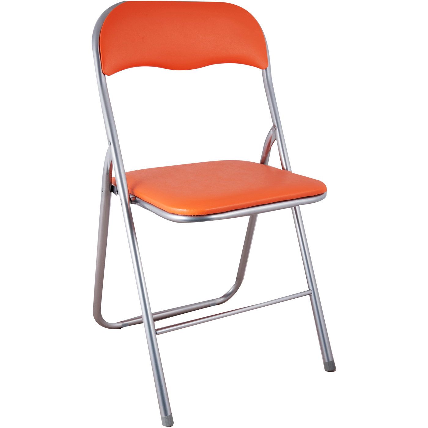 Καρέκλα πτυσσόμενη πορτοκαλί pvc - floating thumbnail