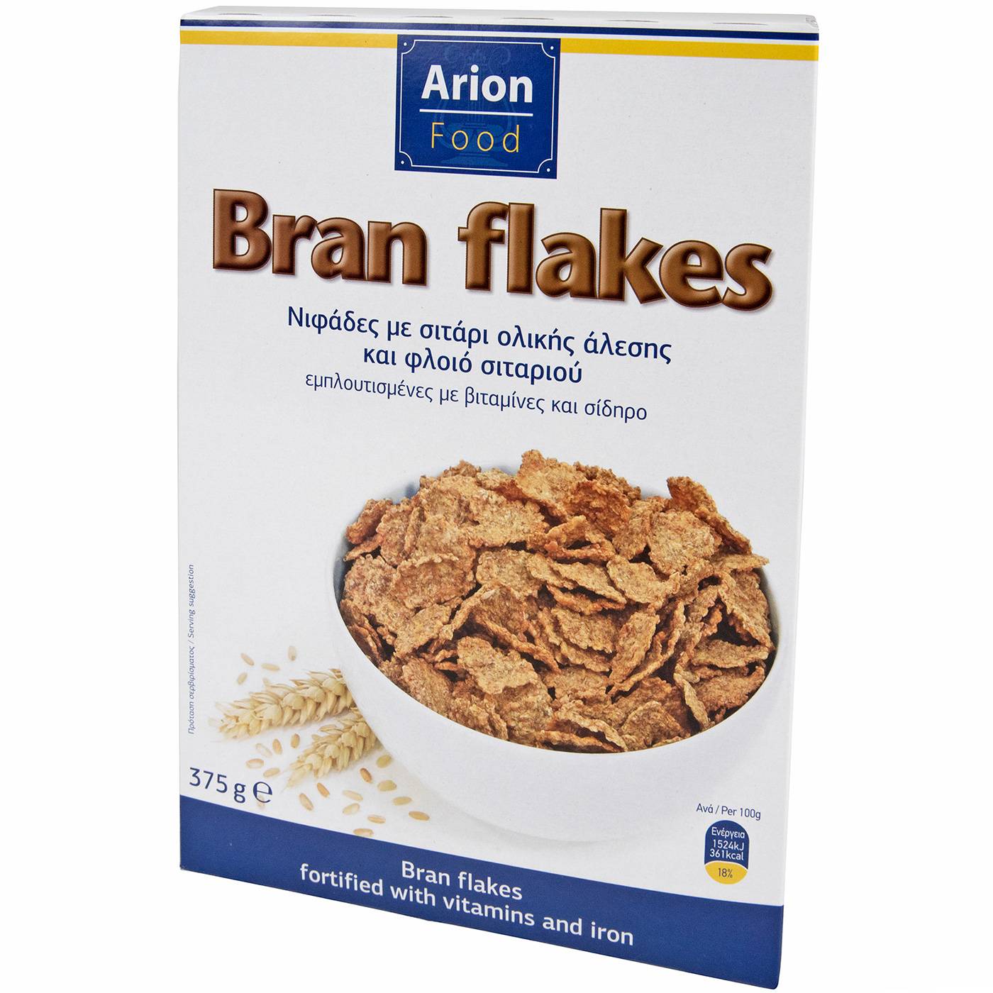 Δημητριακά ARION FOOD Bran Flakes (375g) - floating thumbnail