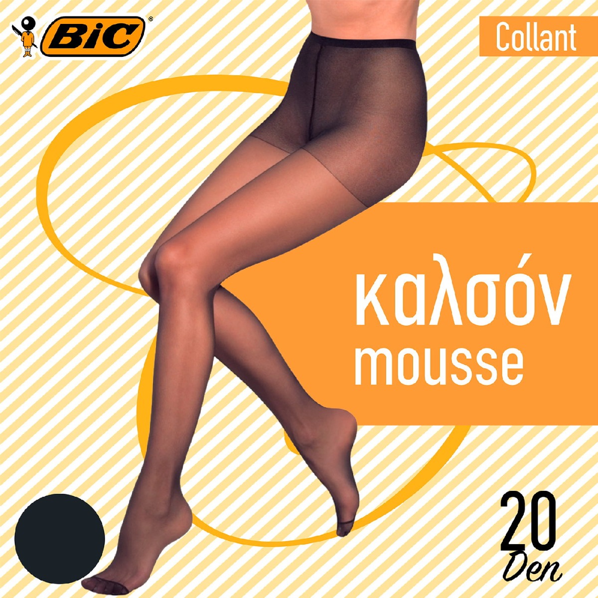 BIC καλσόν Collant Mousse 20D Black Off 1-2 - floating thumbnail