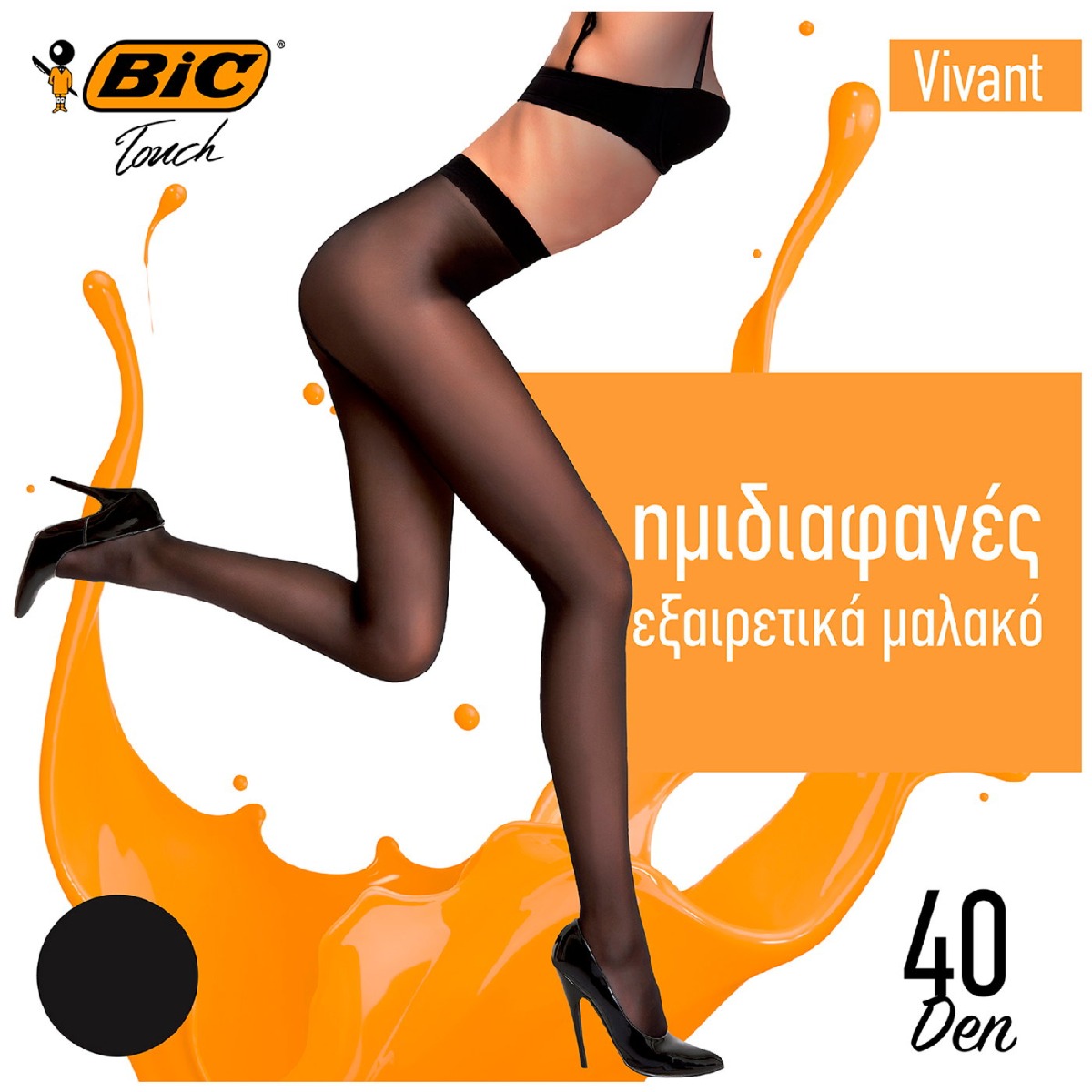 BIC καλσόν Vivant 40D μαύρο L - floating thumbnail
