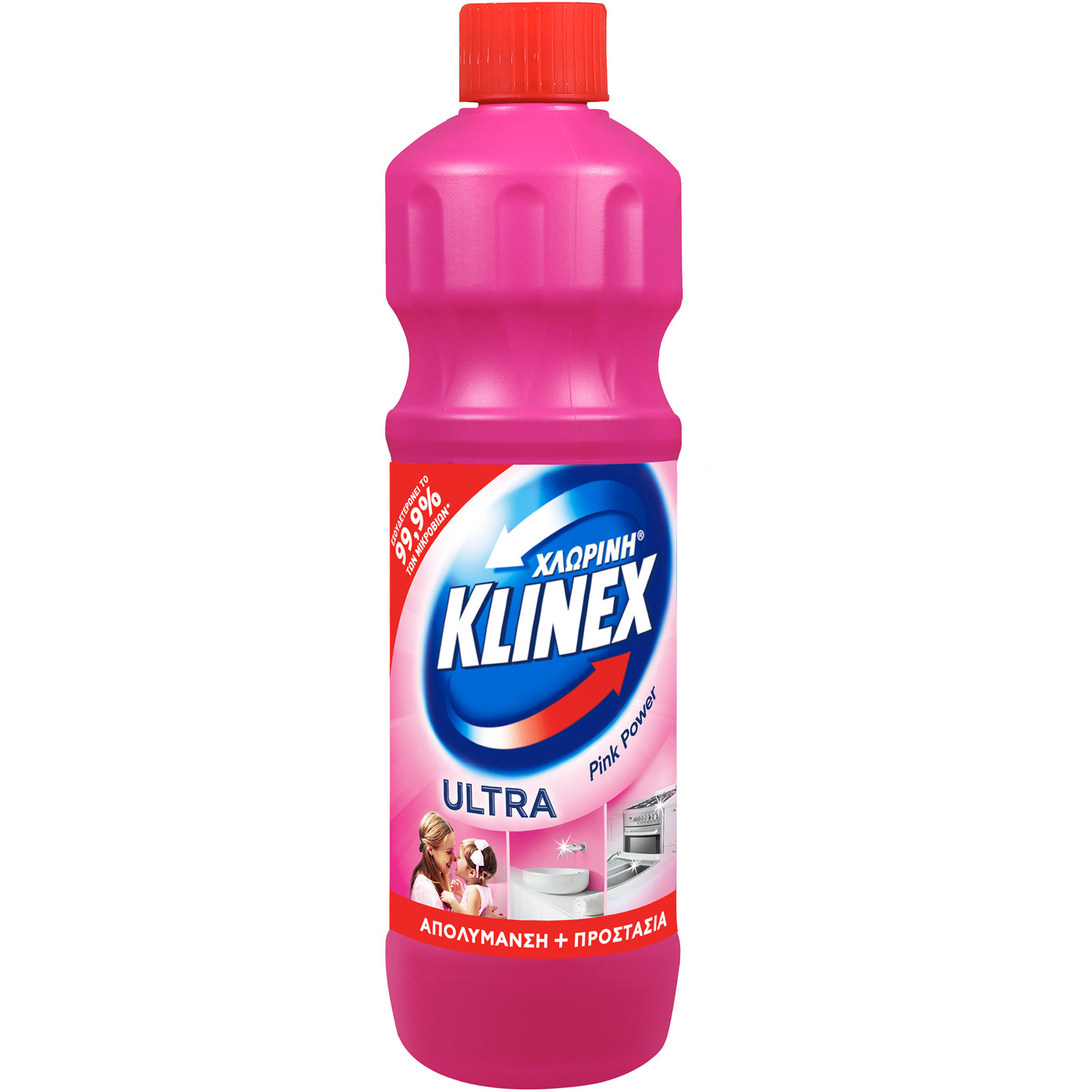 KLINEX Χλωρίνη Ultra Protection Pink Power 750ml - floating thumbnail