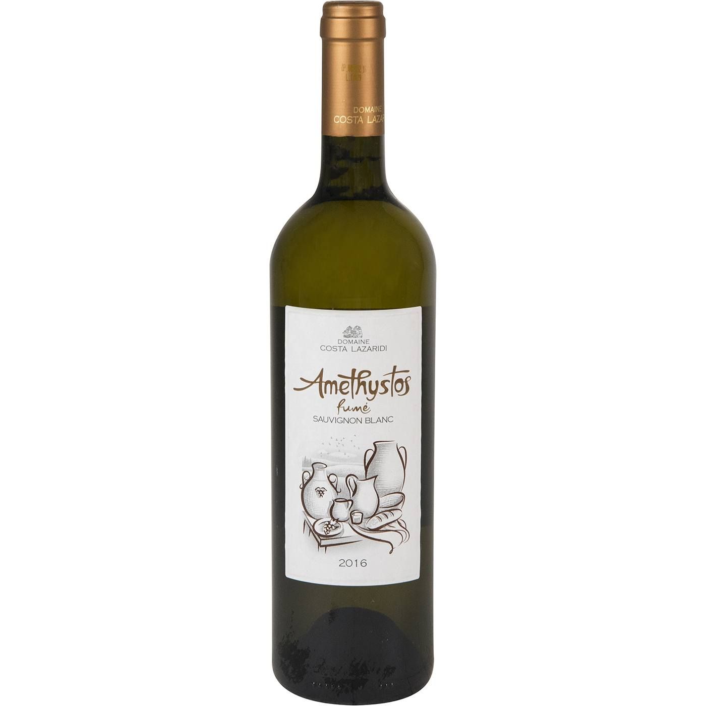 Οίνος λευκός Αμέθυστος ΚΤΗΜΑ ΚΩΣΤΑ ΛΑΖΑΡΙΔΗ ξηρός (750ml) - floating thumbnail