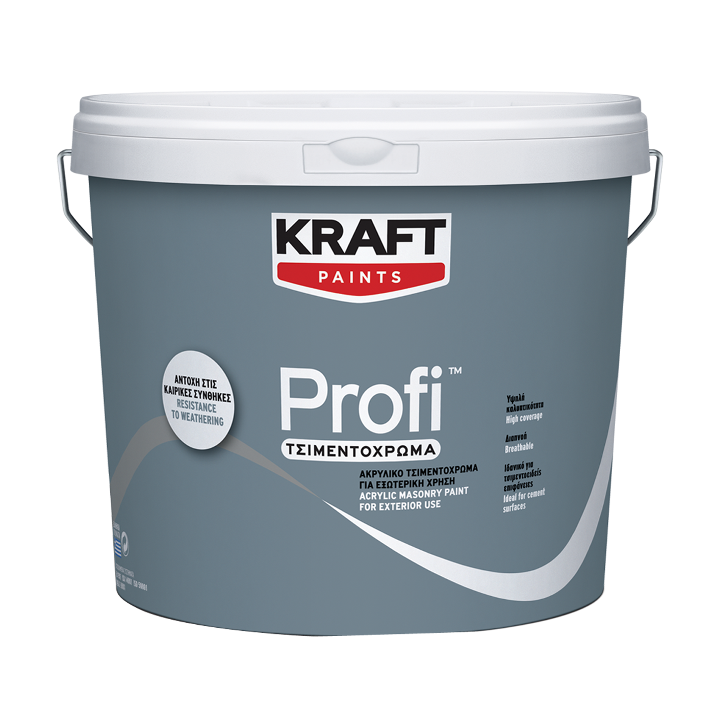 Τσιμεντόχρωμα KRAFT Profi λευκό (9lt) - floating thumbnail