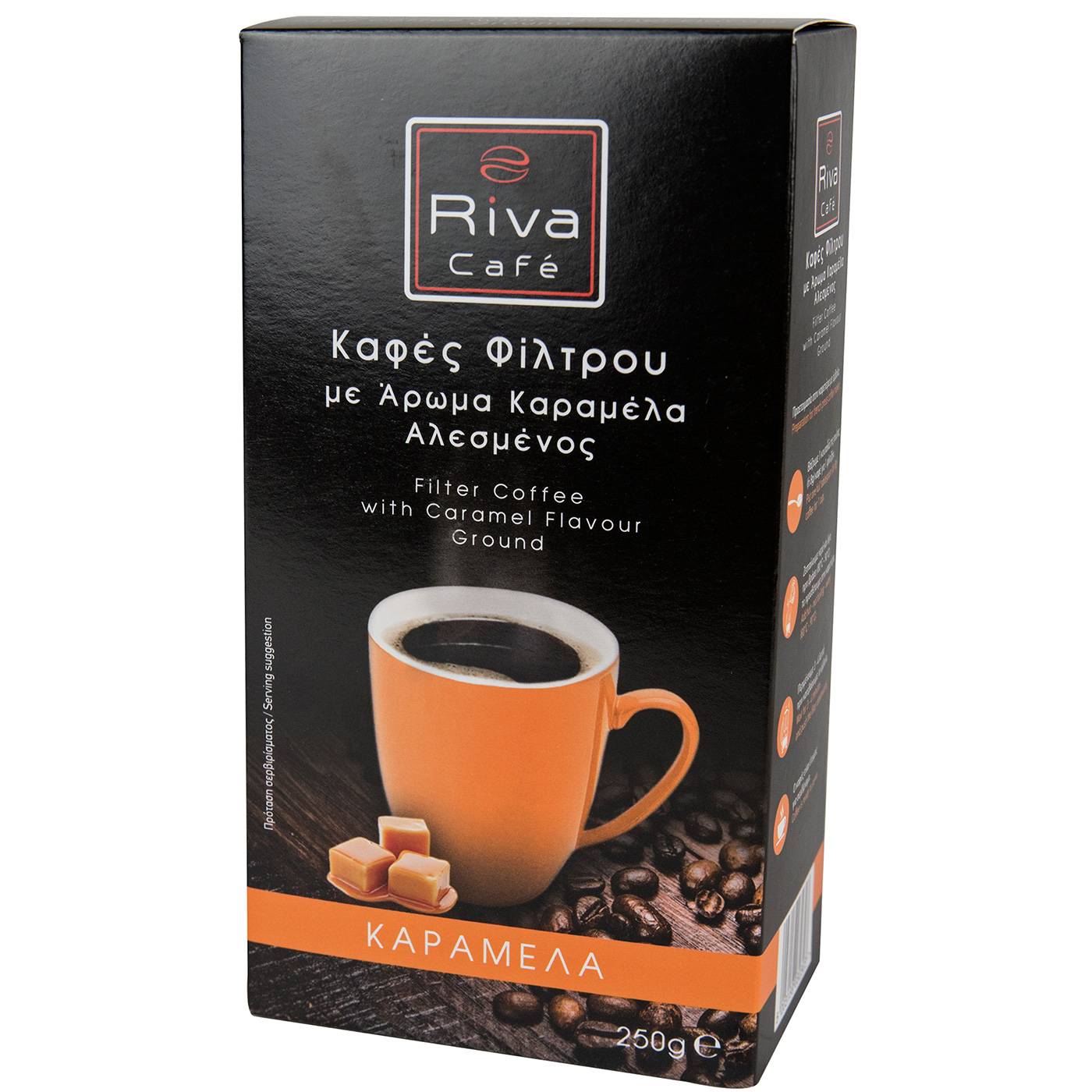 Καφές RIVA CAFÉ φίλτρου καραμέλα (250g) - floating thumbnail