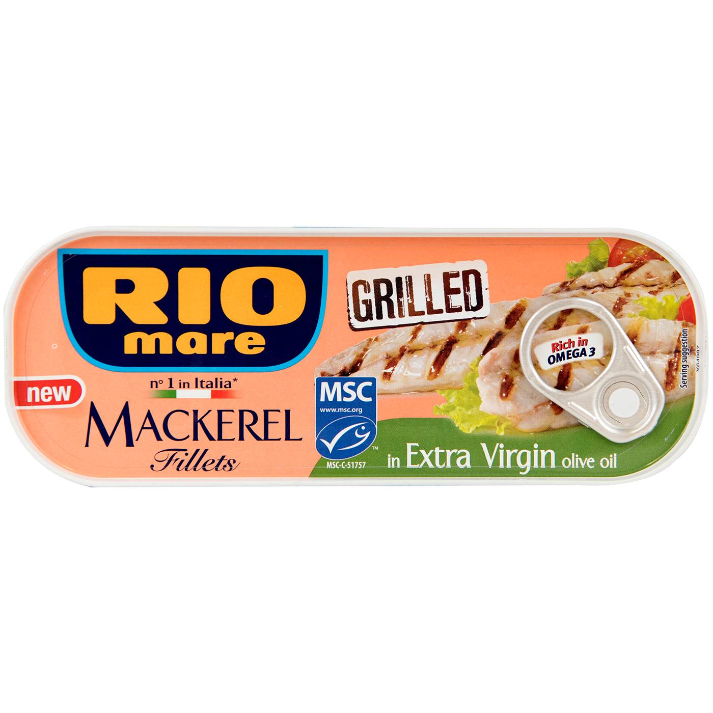 Κονσέρβα RIO MARE φιλέτο σκουμπρί grilled σε ελαιόλαδο (120g) - floating thumbnail