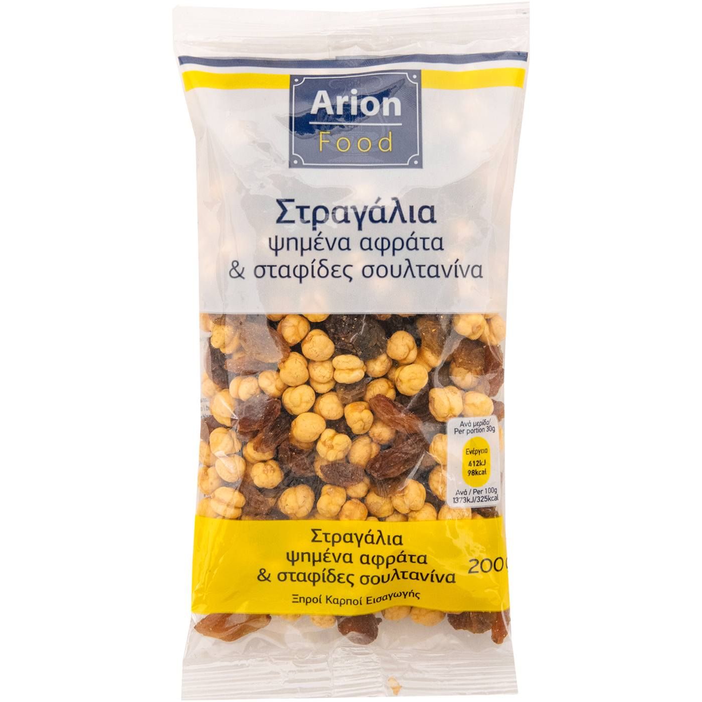Στραγάλια ARION FOOD ψημένα, αφράτα με σταφίδα σουλτανίνα (200g) - floating thumbnail