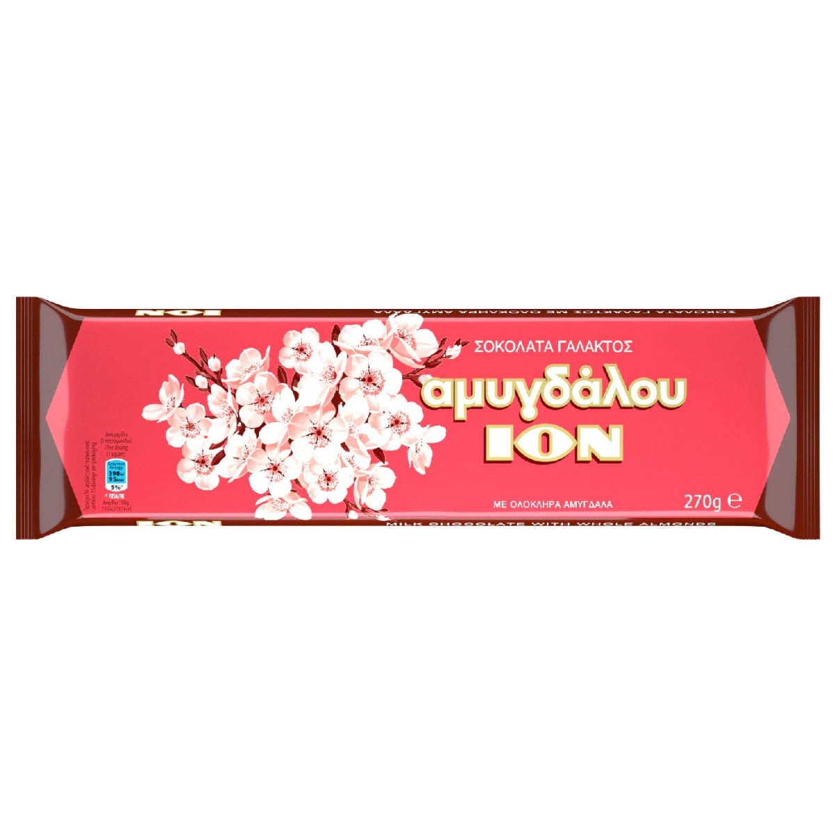 Σοκολάτα ΙΟΝ γάλακτος αμυγδάλου (200g) - floating thumbnail