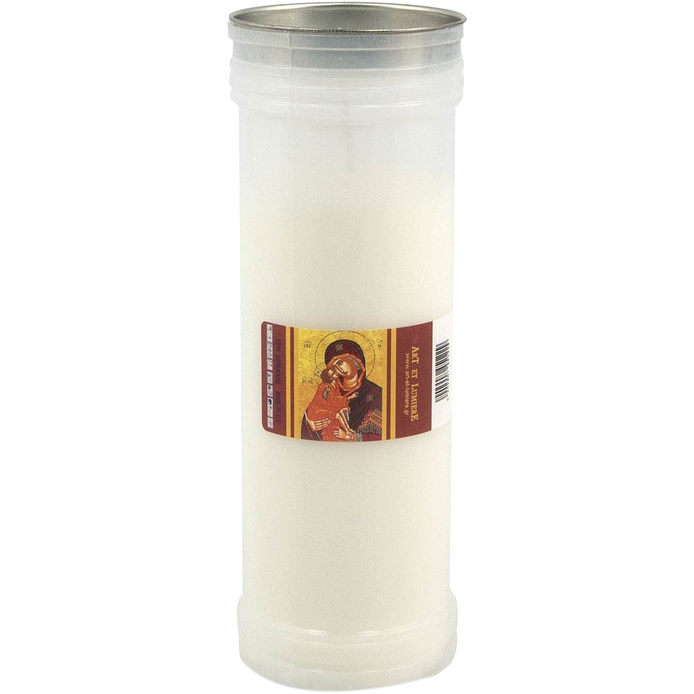 Κερί καντήλα 5 ημερών λευκό - floating thumbnail