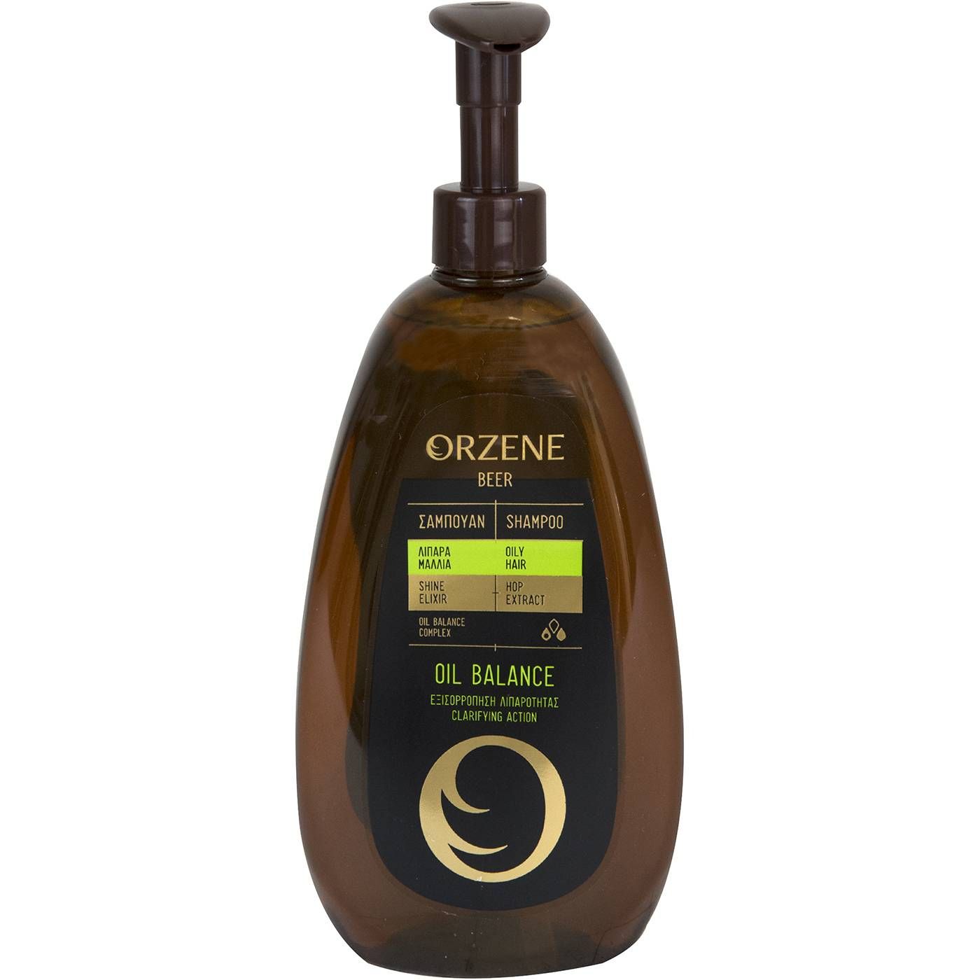 Σαμπουάν ORZENE μπύρας για λιπαρά μαλλιά (750ml) - floating thumbnail