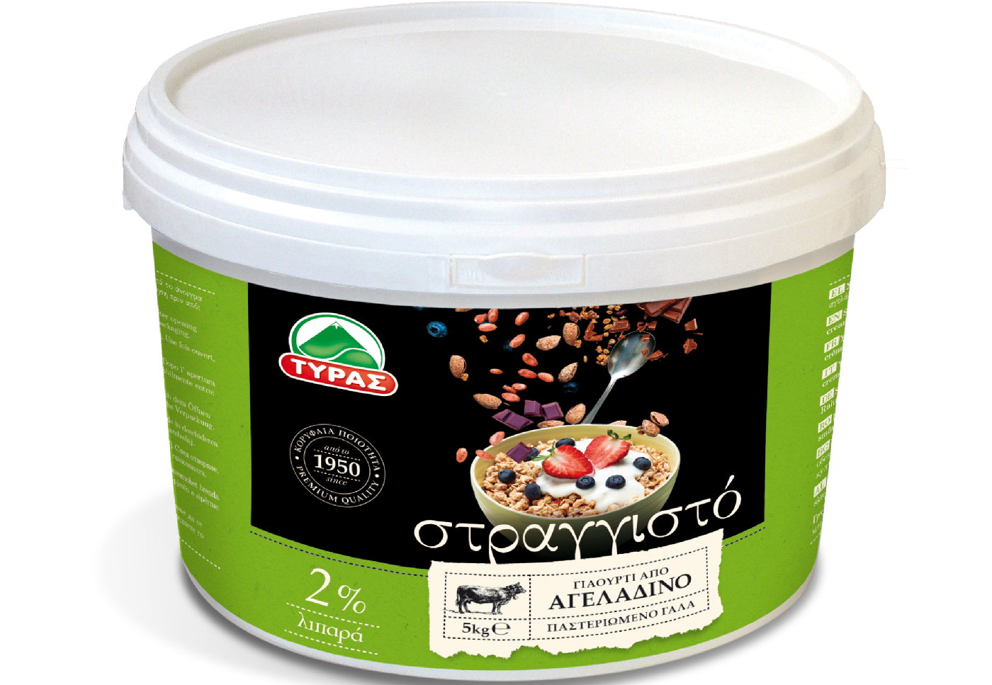 Γιαούρτι ΤΥΡΑΣ στραγγιστό 2% λιπαρά (5kg) - floating thumbnail