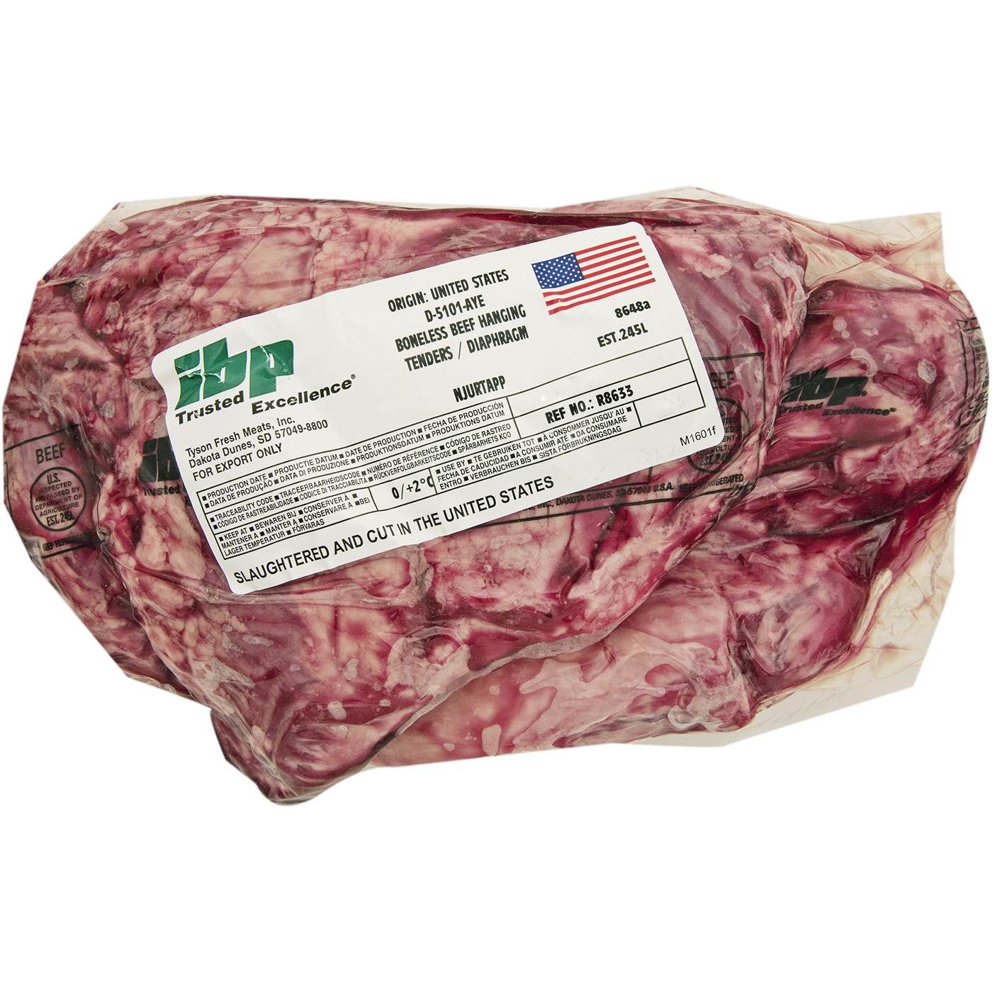 Βόειο διάφραγμα εσωτερικό νωπό σε vacuum ΗΠΑ - floating thumbnail