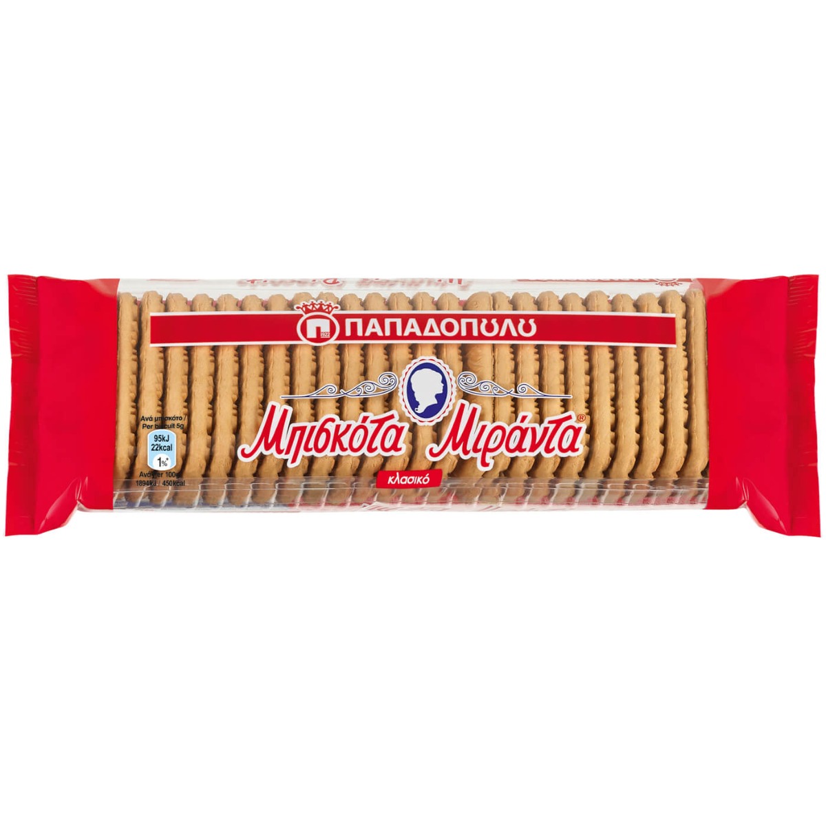 Μπισκότα ΠΑΠΑΔΟΠΟΥΛΟΥ Μιράντα No.26 (125g) - floating thumbnail