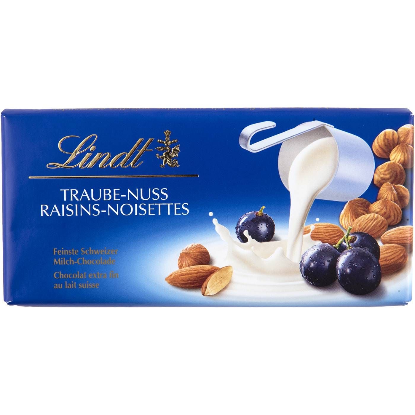 Σοκολατάκια LINDT με σταφίδες και ξηρούς καρπούς (100g) - floating thumbnail