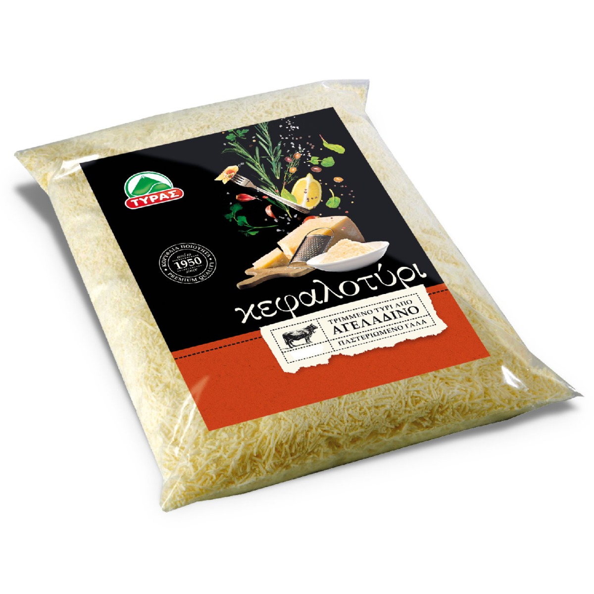 Τυρί ΤΥΡΑΣ κεφαλοτύρι τριμμένο (500g) - floating thumbnail