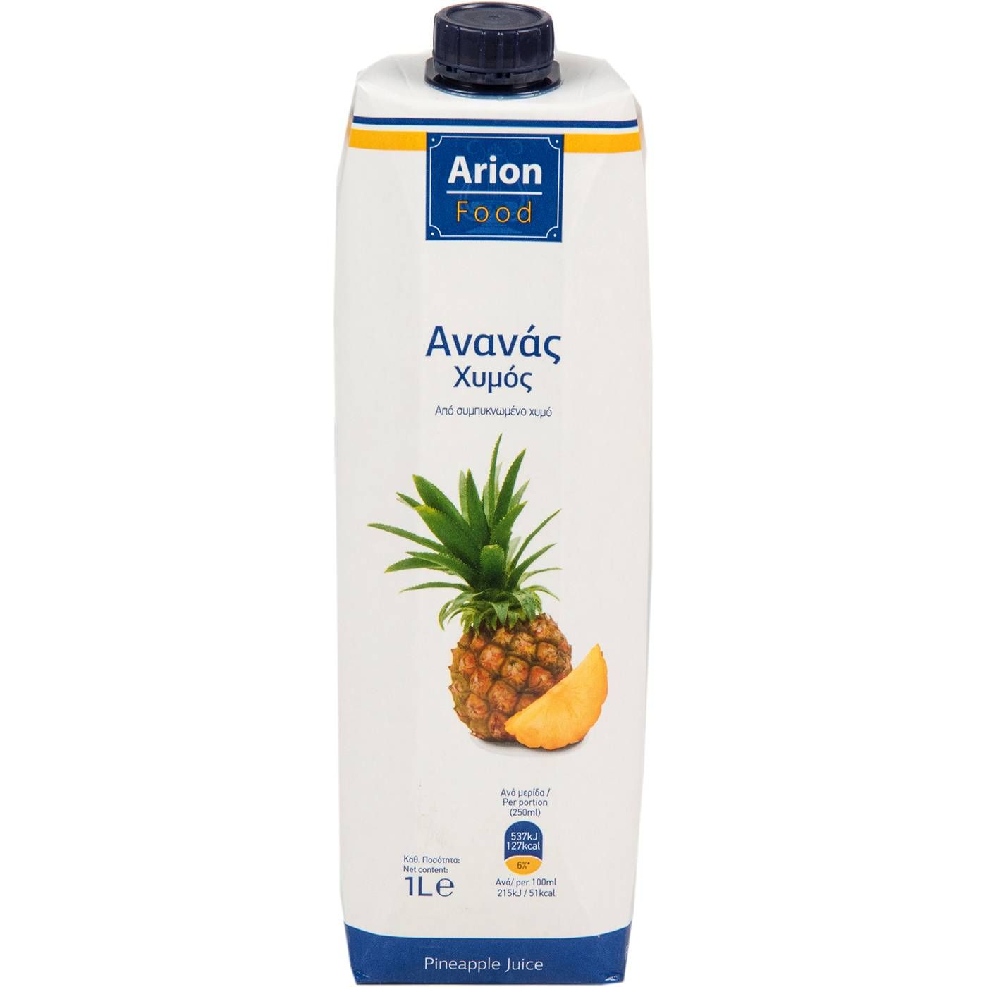 Φυσικός χυμός ARION FOOD ανανά (1lt) - floating thumbnail
