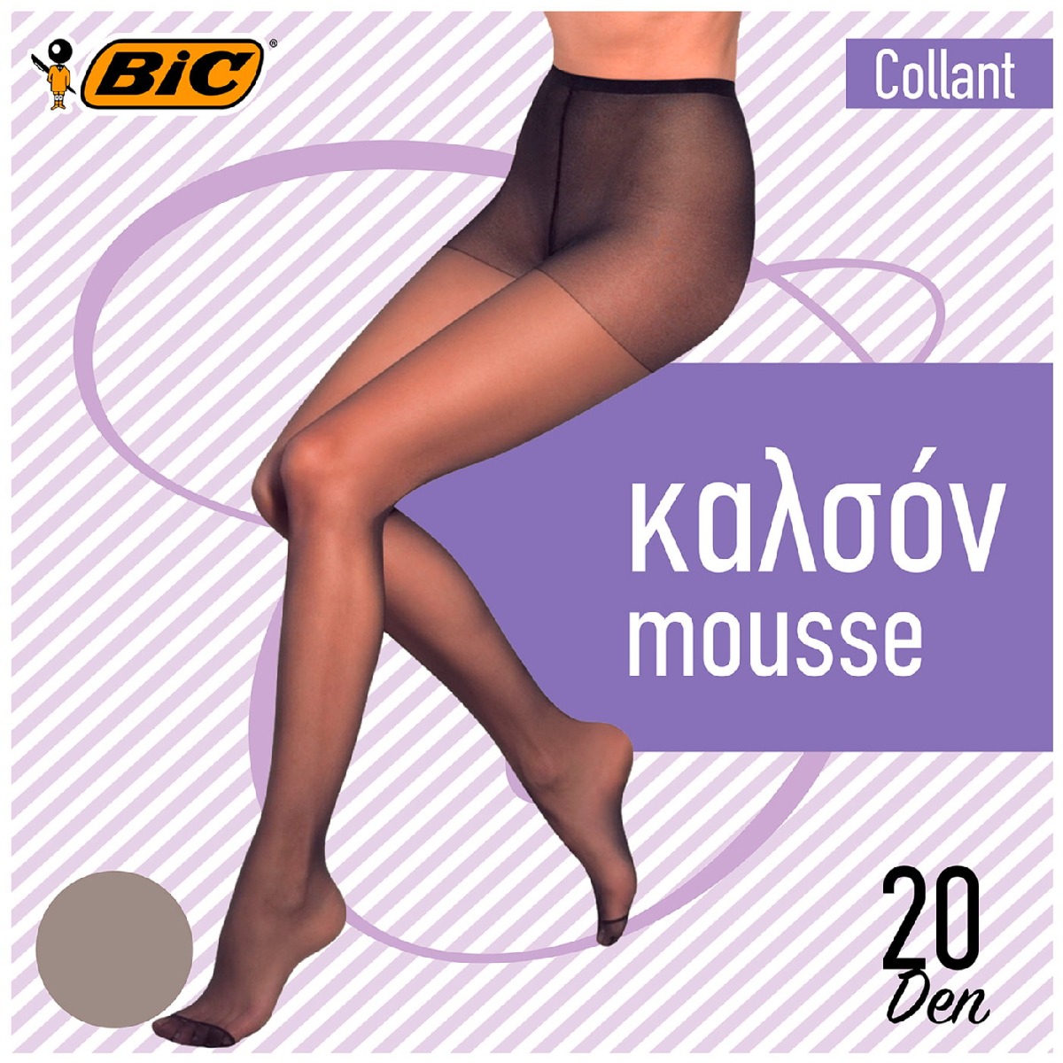 BIC καλσόν Collant Mousse 20D Pearl 3-4 - floating thumbnail