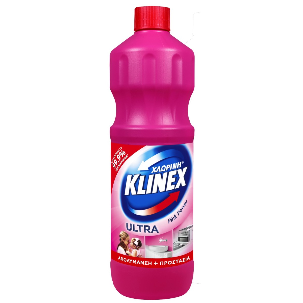 KLINEX Χλωρίνη Ultra Protection Pink Power 1250ml - floating thumbnail