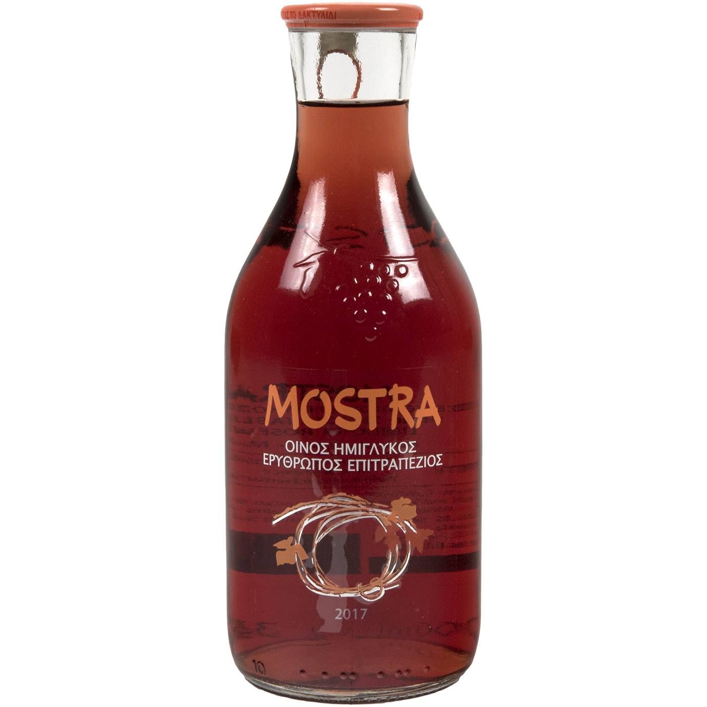Οίνος ροζέ Mostra ΤΣΙΛΙΛΗ ημίγλυκος (500ml) - floating thumbnail