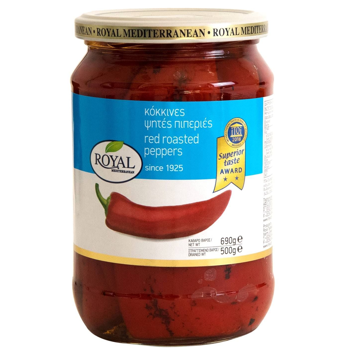 Πιπεριές ROYAL κόκκινες ψητές (500g) - floating thumbnail
