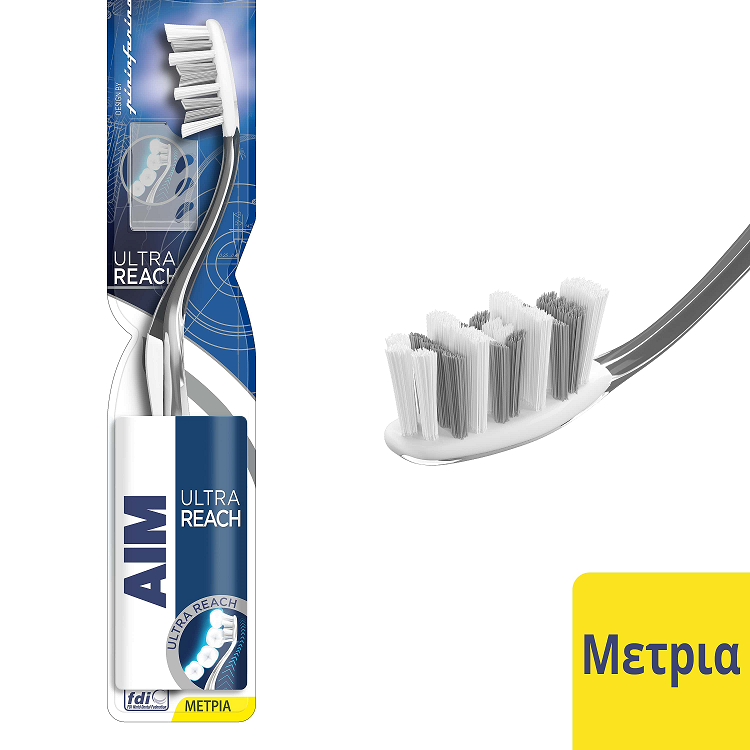 AIM οδοντόβουρτσα Ultra Reach μέτρια - floating thumbnail