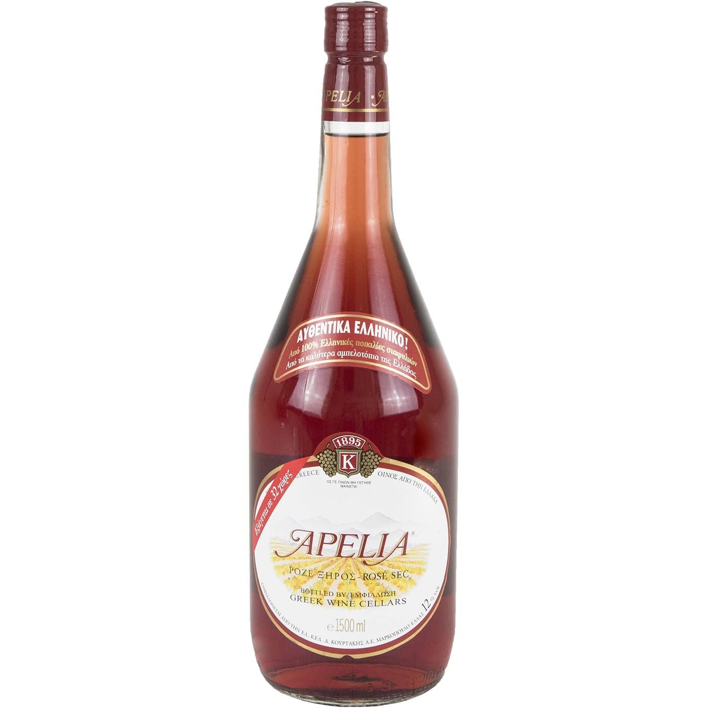Οίνος ροζέ APELIA ΕΛΛΗΝΙΚΑ ΚΕΛΛΑΡΙΑ ΟΙΝΩΝ ξηρός (1,5lt) - floating thumbnail