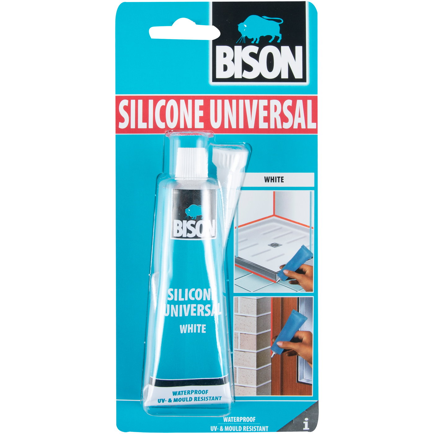 Σιλικόνη BISON Sealant αντιμουχλική άσπρη (60ml) - floating thumbnail