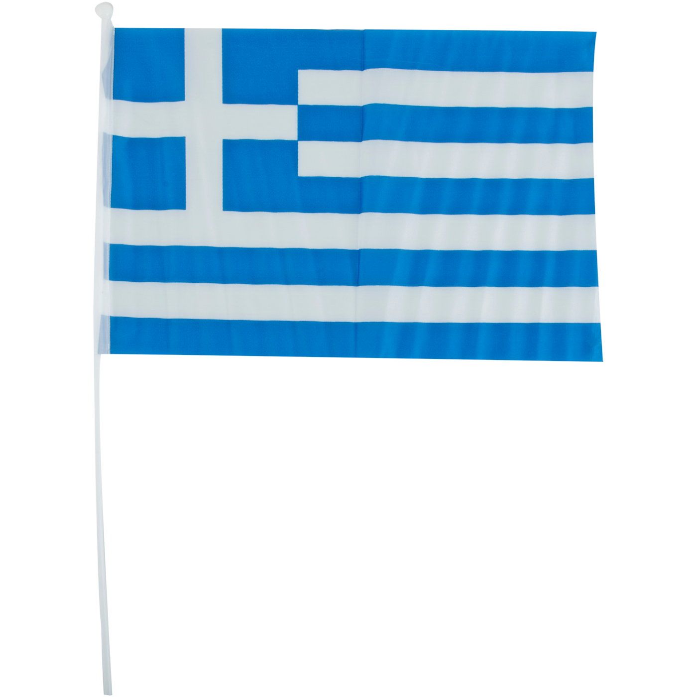 Ελληνική σημαία με κονταράκι 28x41cm - floating thumbnail