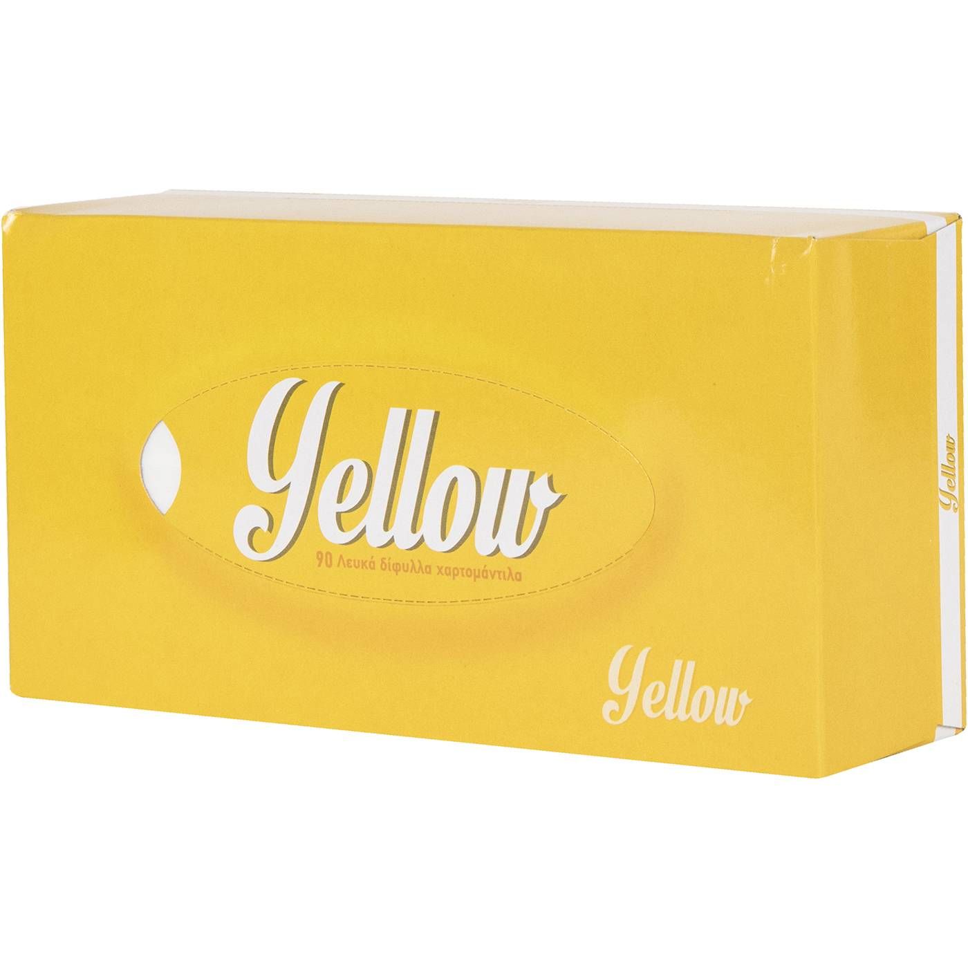 Χαρτομάντηλα YELLOW γραφείου κουτί 90 φύλλα - floating thumbnail