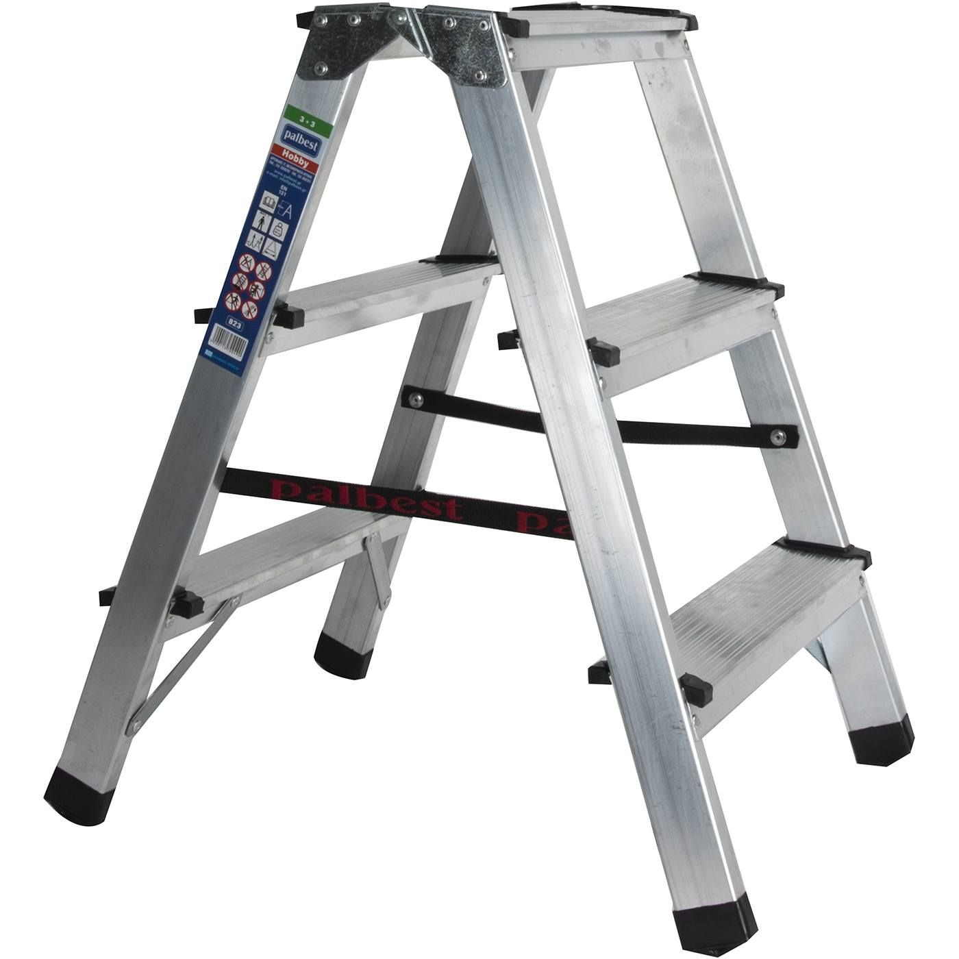 Σκαλοσκαμπώ PALBEST Hobby αλουμινίου, 3+3 σκαλιών - floating thumbnail