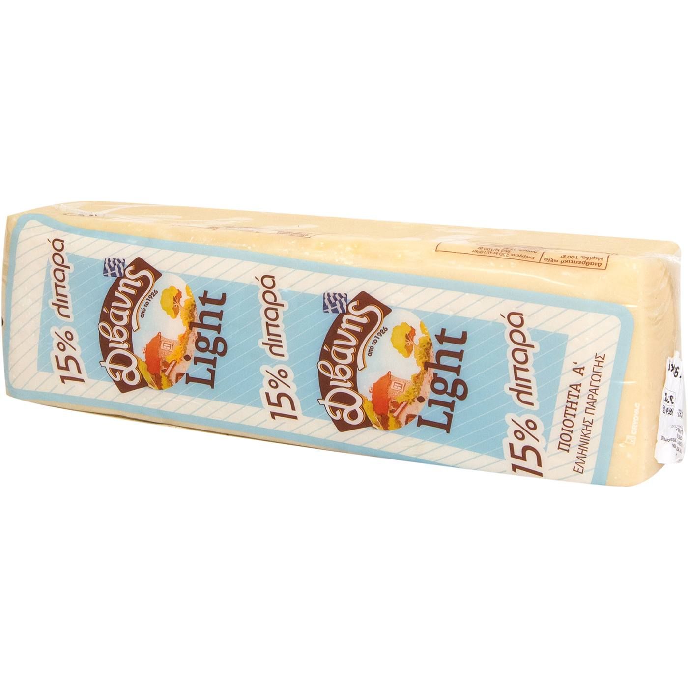 Τυρί ΔΙΒΑΝΗΣ ημίσκληρο light (~2,8kg) - floating thumbnail