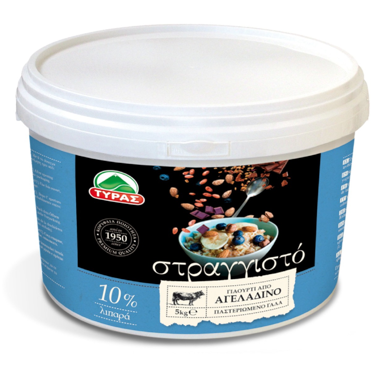 Γιαούρτι ΤΥΡΑΣ στραγγιστό 10% λιπαρά (5kg) - floating thumbnail