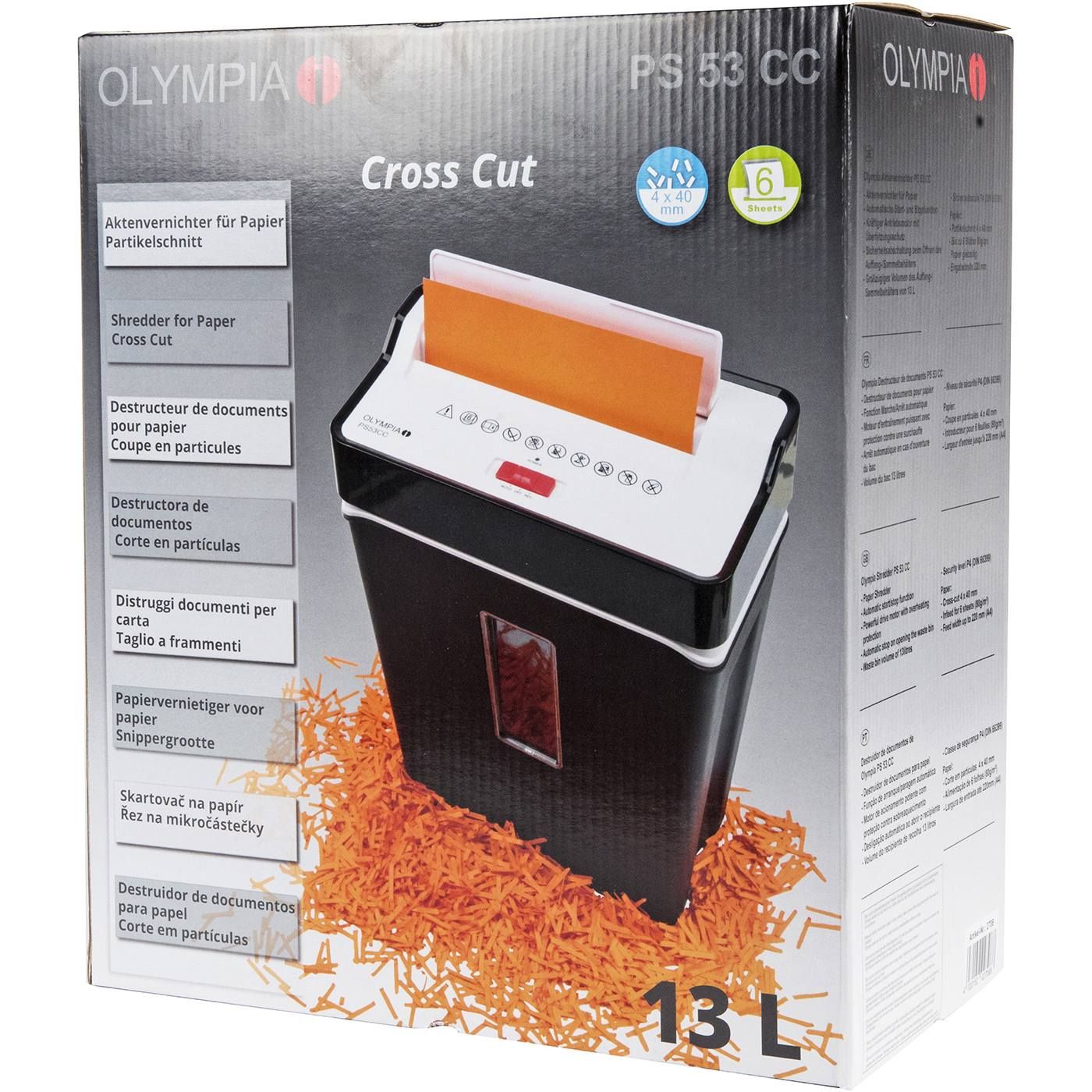 OLYMPIA καταστροφέας εγγράφων Cross Cut - floating thumbnail