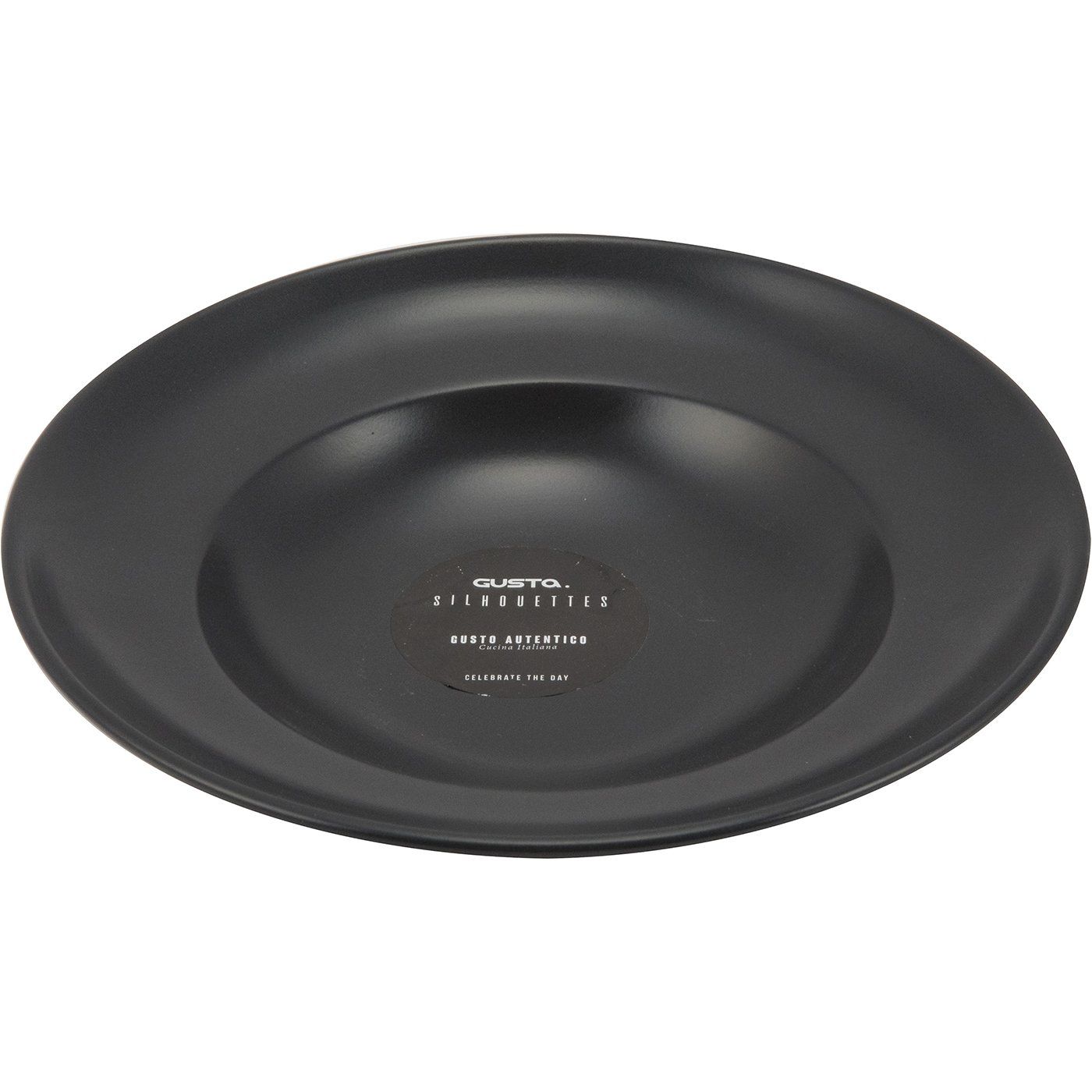 Πιάτο πάστας κεραμικό GUSTA μαύρο Φ27cm - floating thumbnail