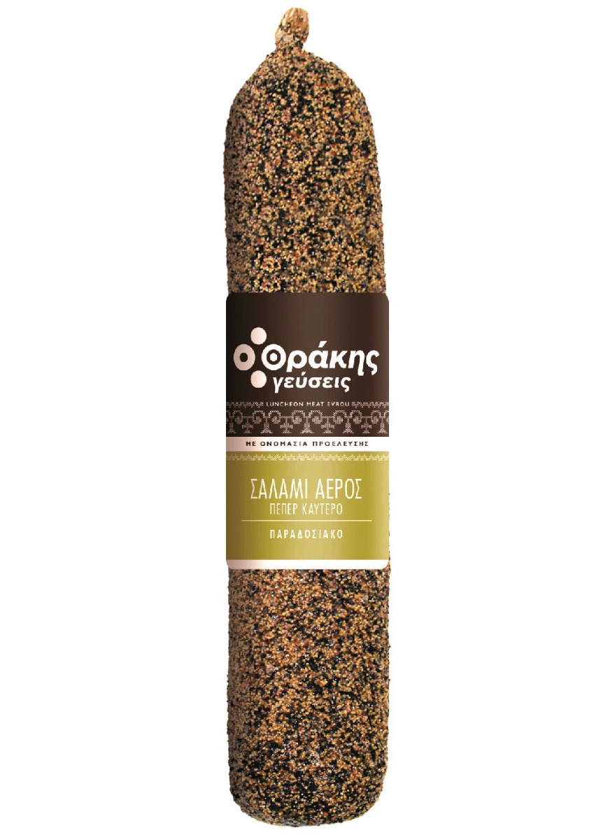 Σαλάμι αέρος ΘΡΑΚΗΣ ΓΕΥΣΕΙΣ πεπερ καυτερό - floating thumbnail
