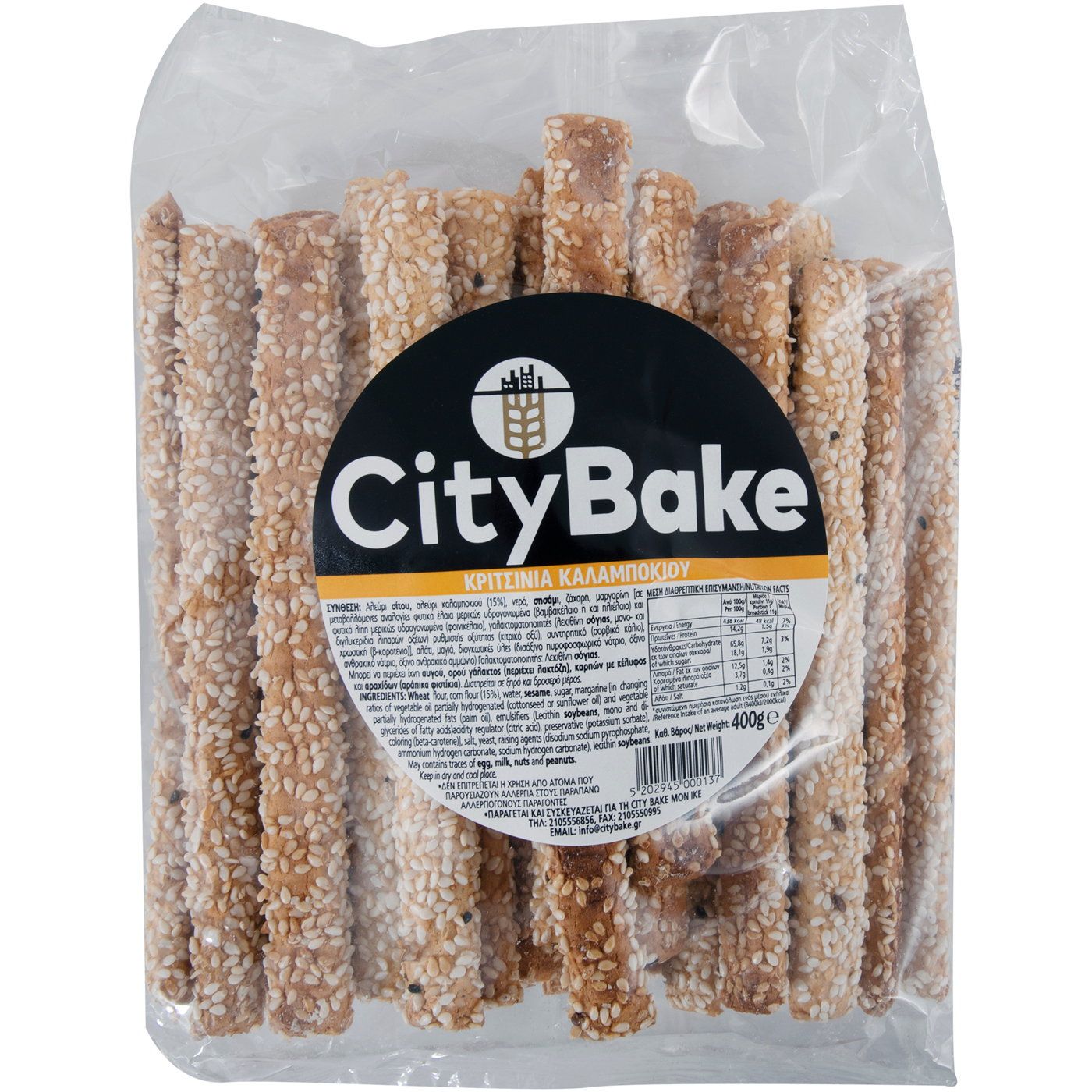 Κριτσίνι CITY BAKE καλαμπόκι (400g) - floating thumbnail