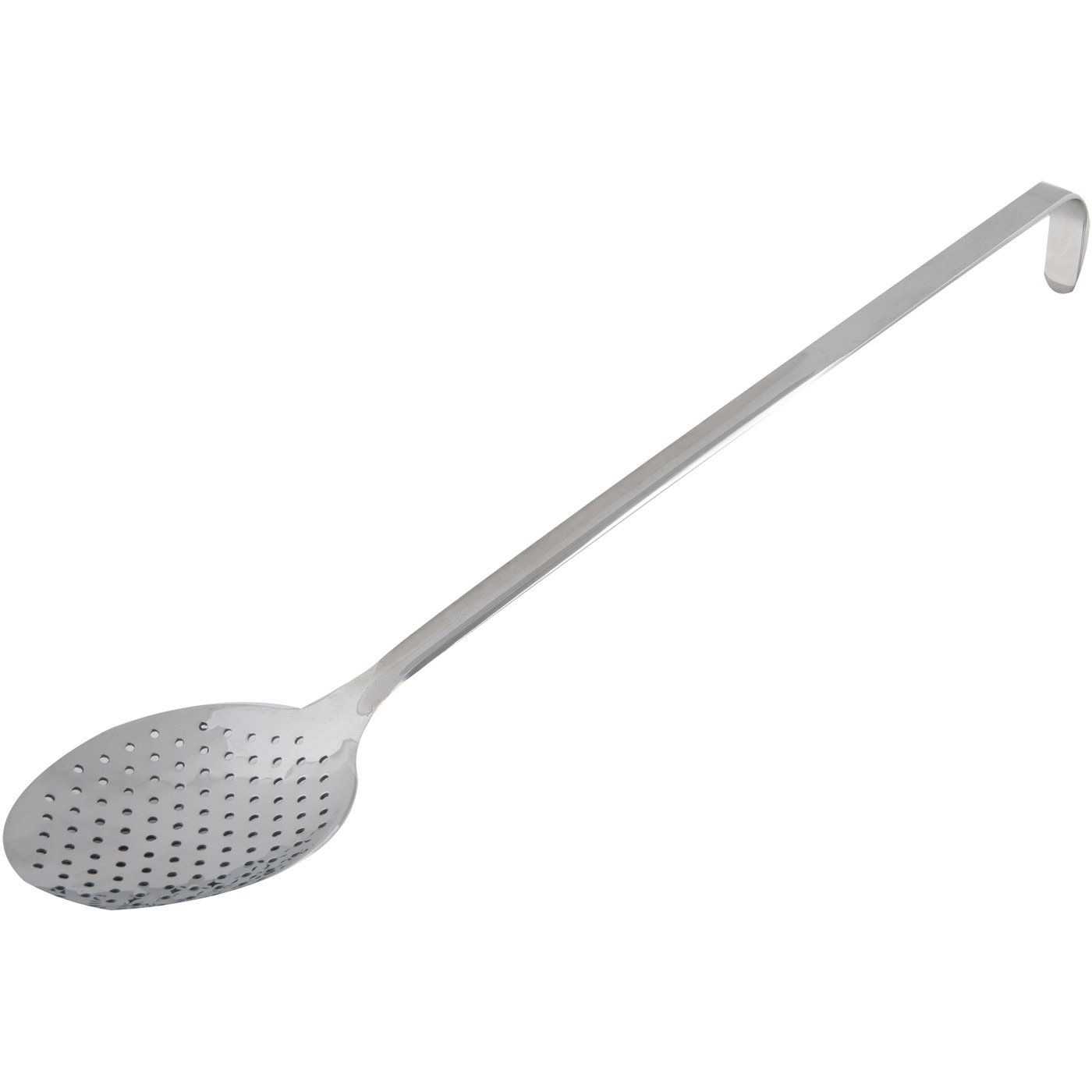 Κουτάλα inox τρυπητή επαγγελματική 3mm Φ42x10,5cm - floating thumbnail