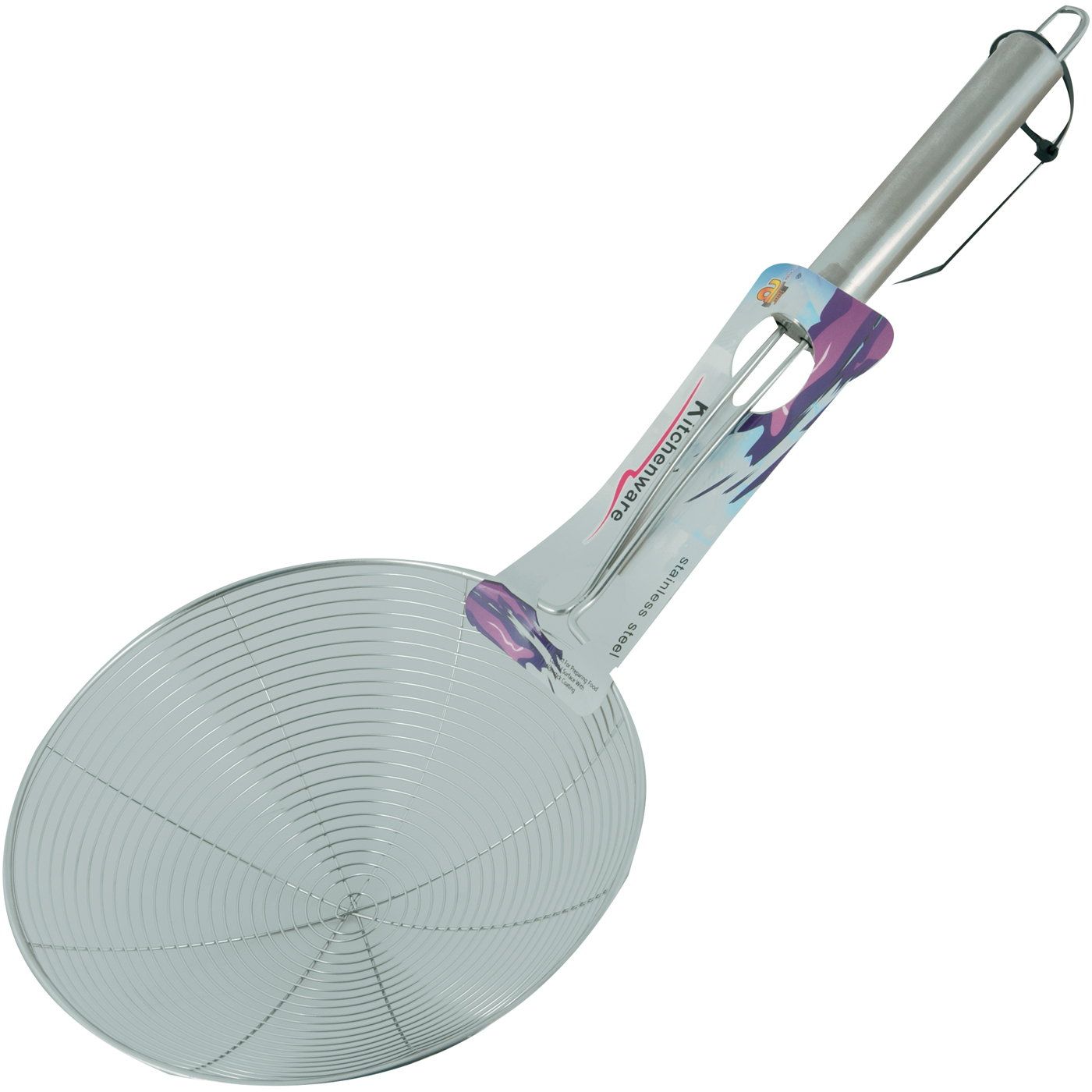 Κουτάλα αράχνη με μεταλλική λαβή 44x19cm - floating thumbnail