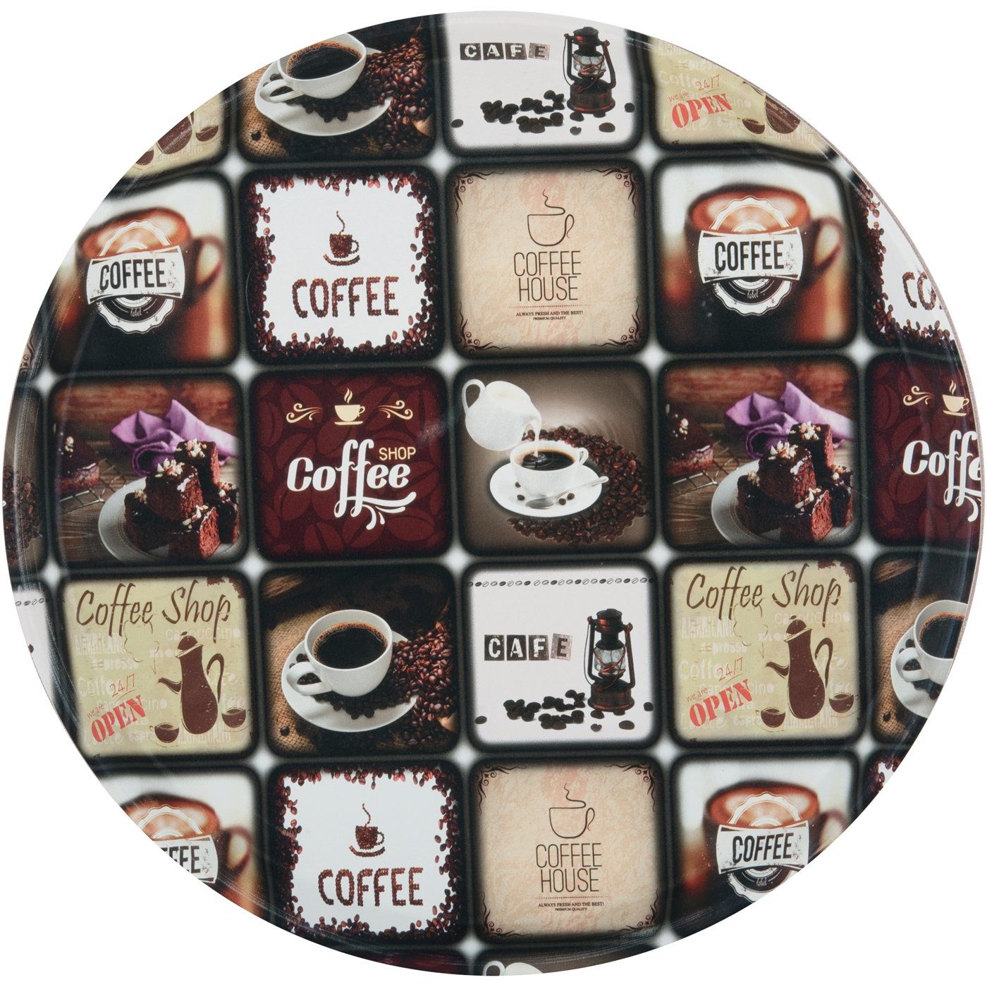 Δίσκος στρογγυλός αντιολισθητικός σερβιρίσματος - floating thumbnail