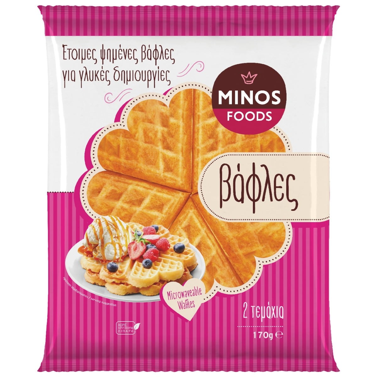 Βάφλες MINOS FOODS 2τεμ. (170g) - floating thumbnail
