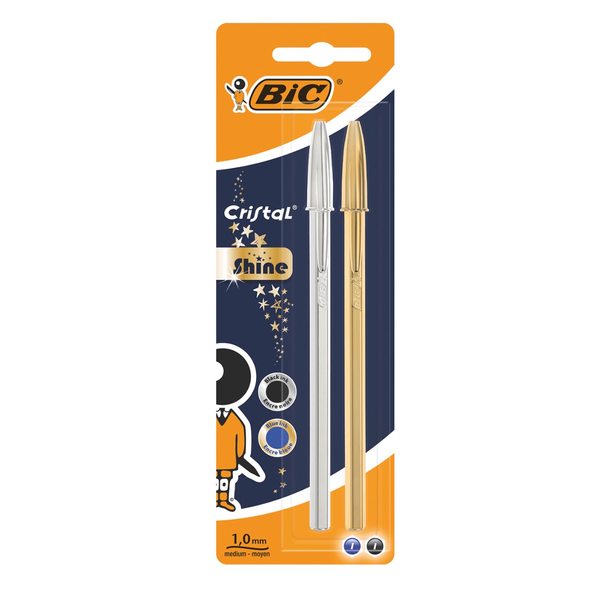 BIC στυλό Cristal Celebrate μπλε 2τεμ. - floating thumbnail