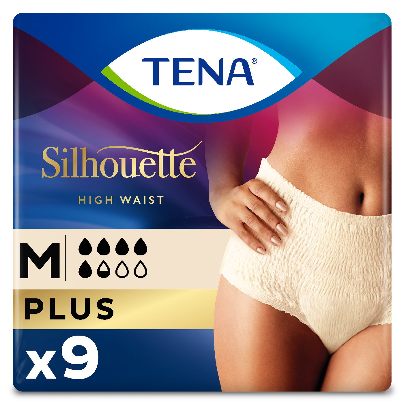 Πάνες TENA Sihlouette plus crème medium (9τεμ.) - floating thumbnail