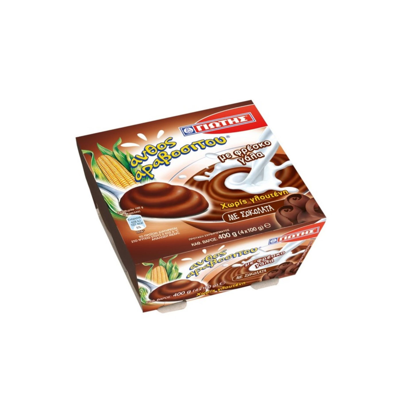 ΓΙΩΤΗΣ επιδόρπιο κρέμα άνθος αραβοσίτου σοκολάτα 4x100g - floating thumbnail