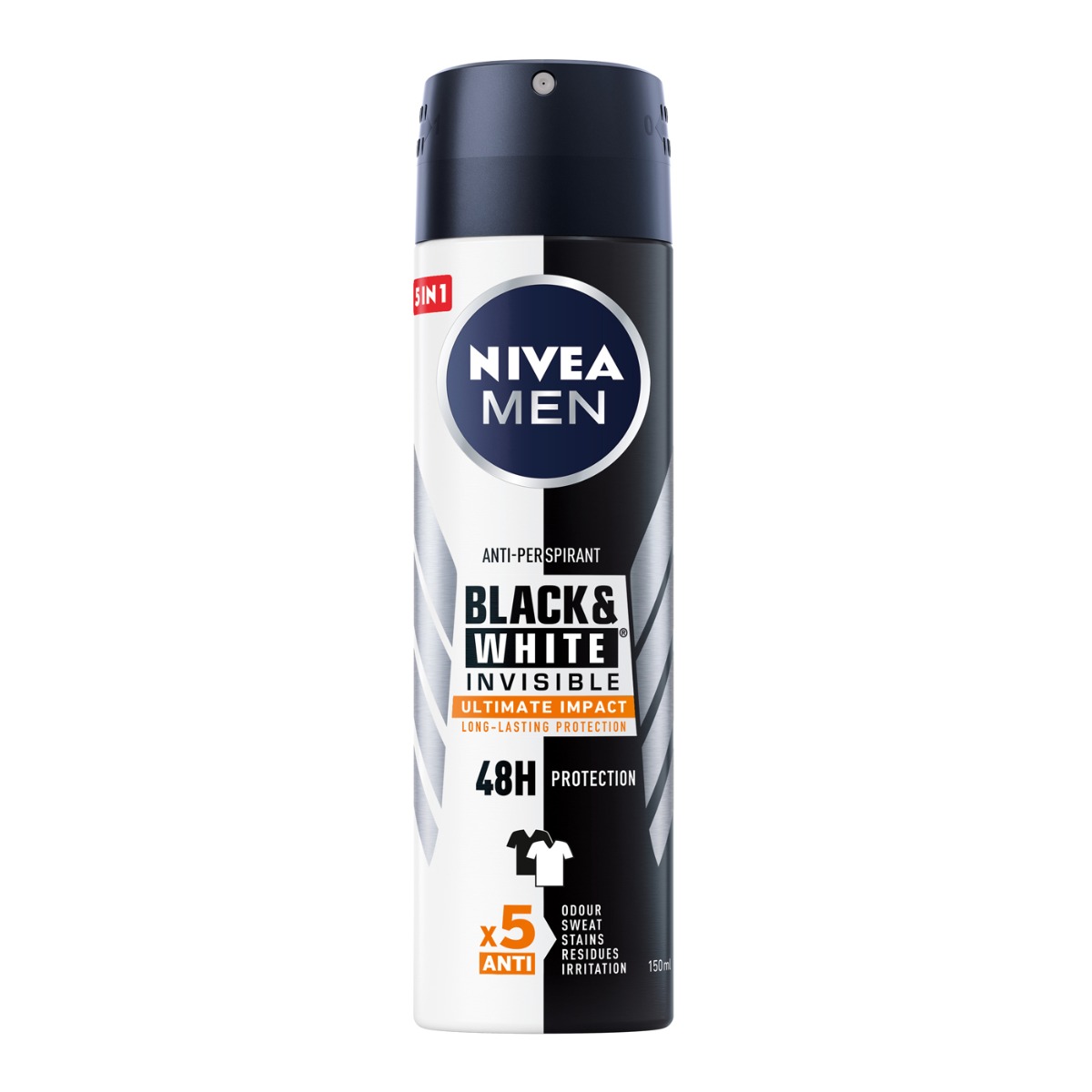 Αποσμητικό σώματος NIVEA for men black & white ultimate impact, σε σπρέι (150ml) - floating thumbnail